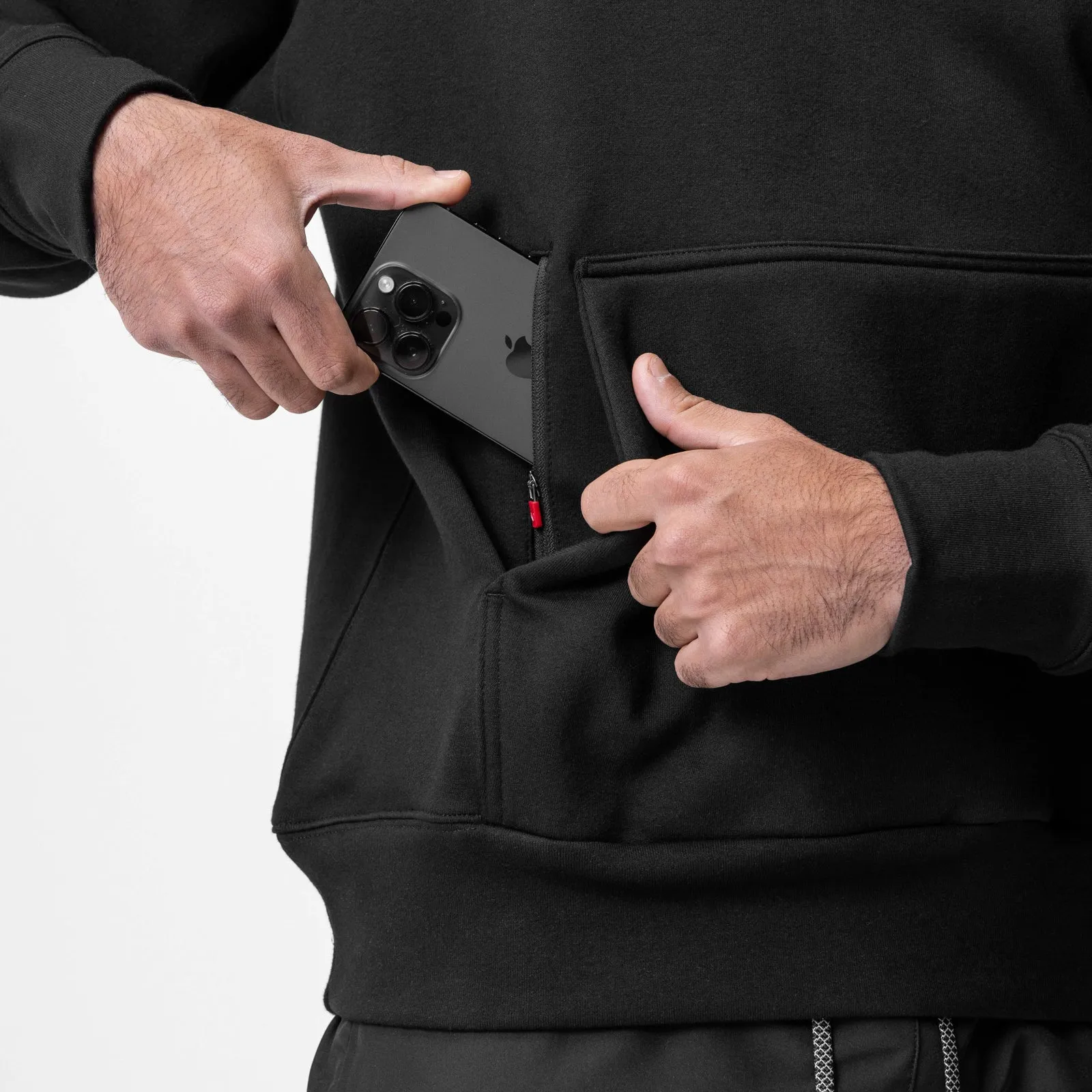 0680. Tech-Terry™ Weatherproof Hoodie - Black