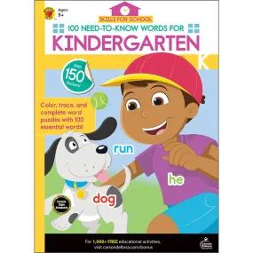 100 Need-to-Know Words for Kindergarten Activity Book 705316