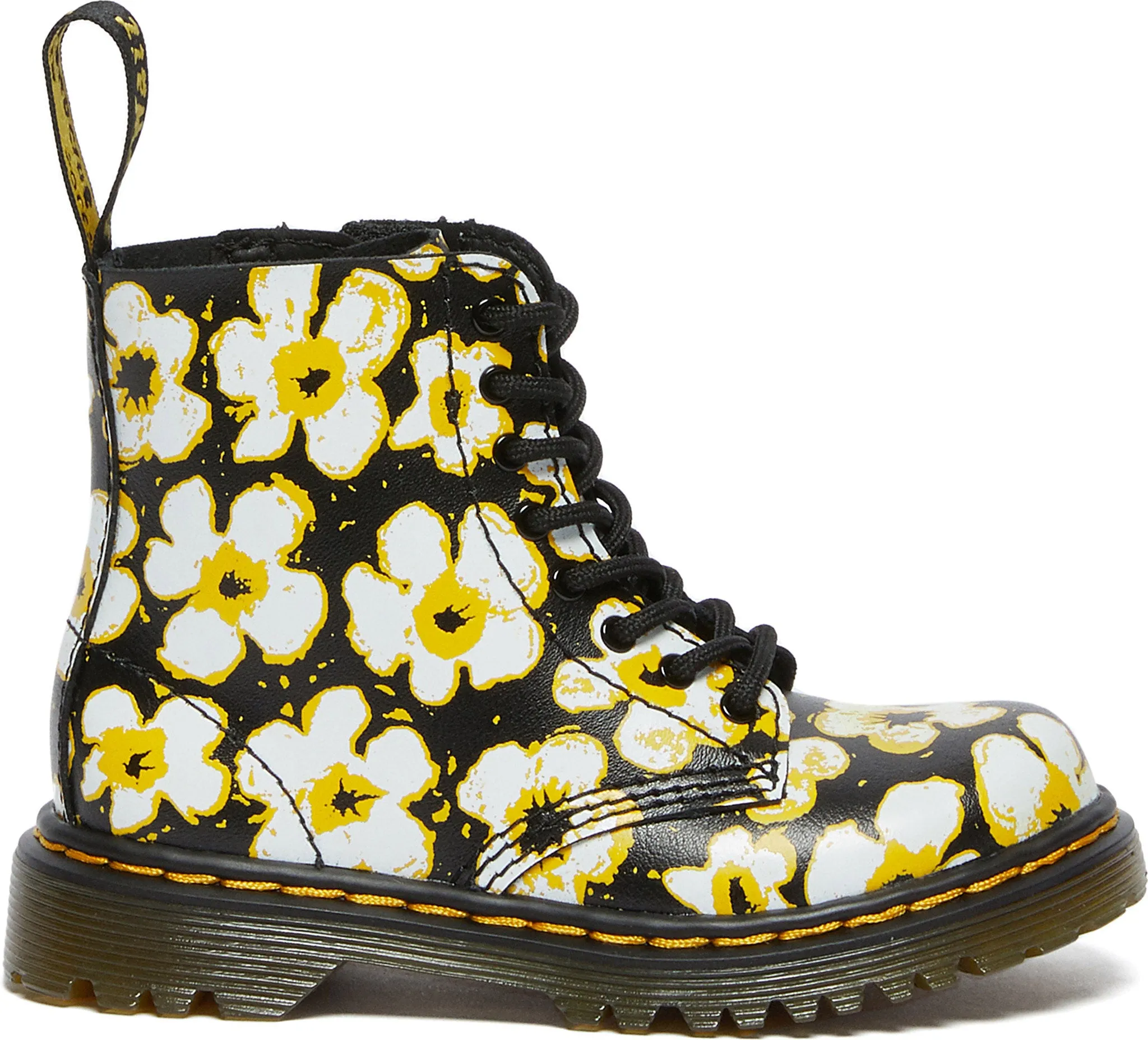 1460 Pascal Pansy Fayre Floral Leather Boots - Toddlers|-|Bottes en cuir à fleurs 1460 Pascal Pansy Fayre - Tout-petit