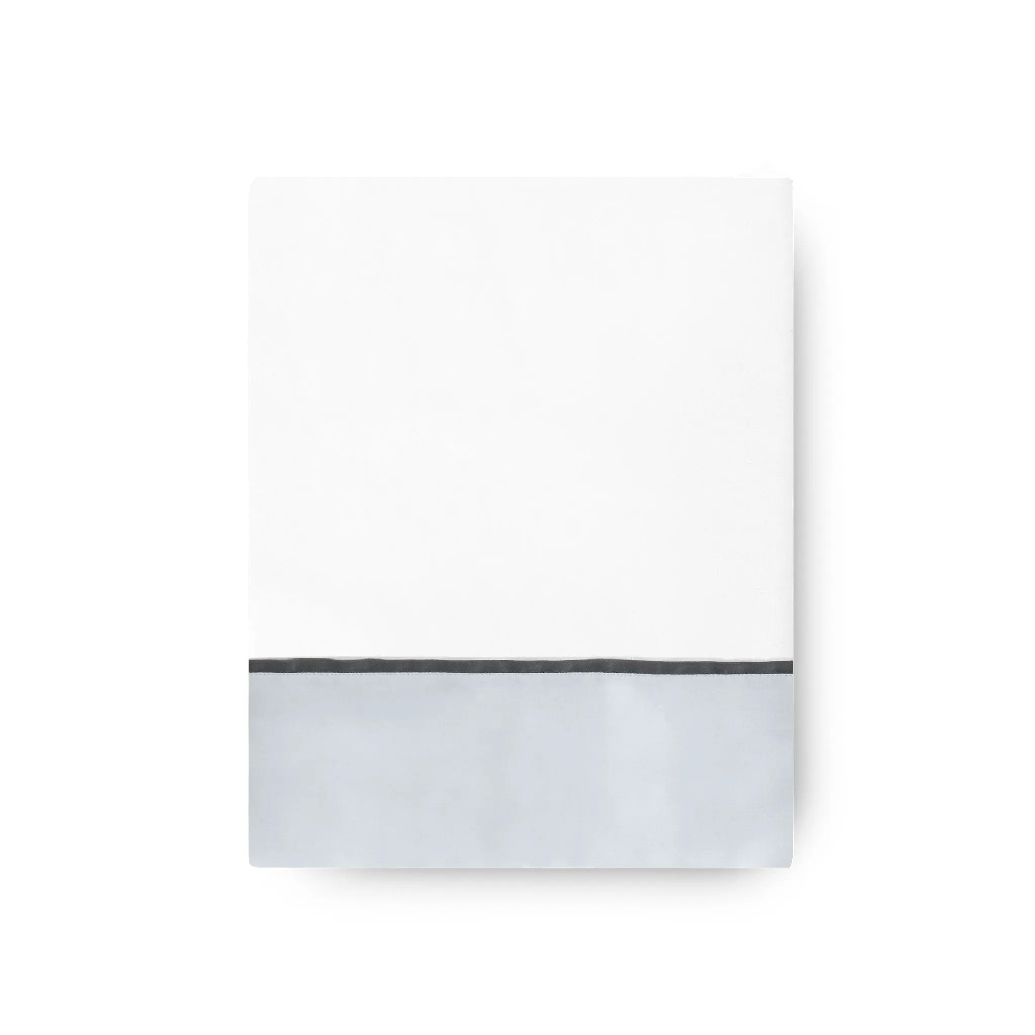 430TC Sateen Bordered Flat Sheet | Amalia Home Ovar