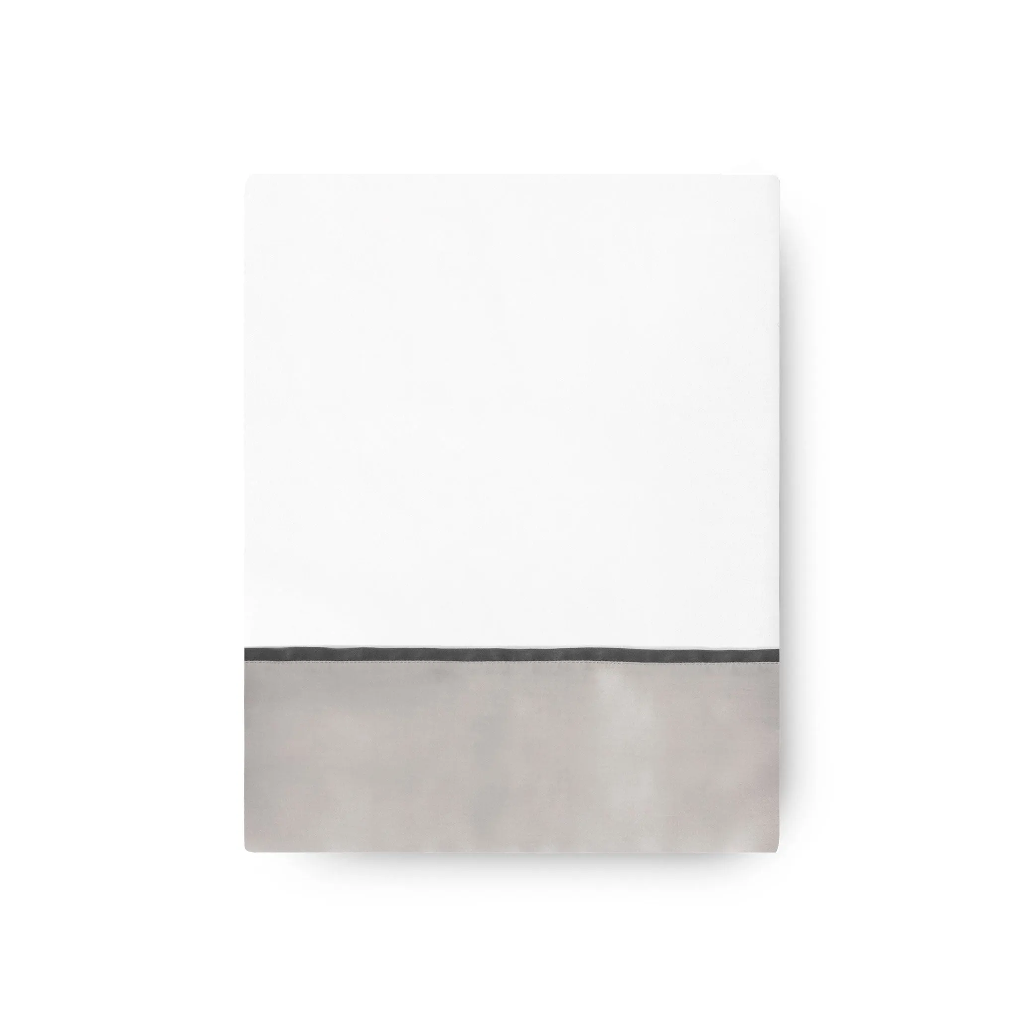 430TC Sateen Bordered Flat Sheet | Amalia Home Ovar