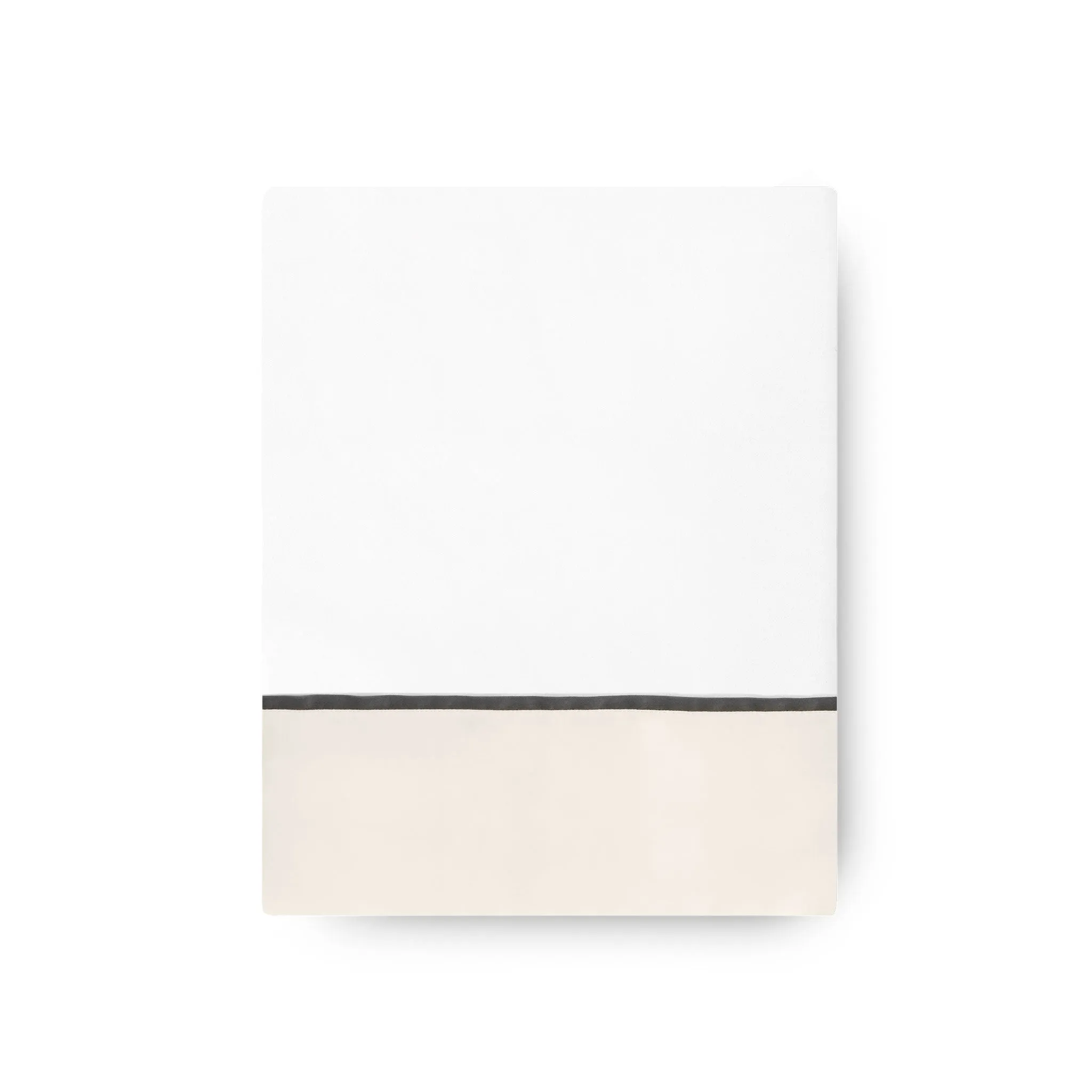 430TC Sateen Bordered Flat Sheet | Amalia Home Ovar