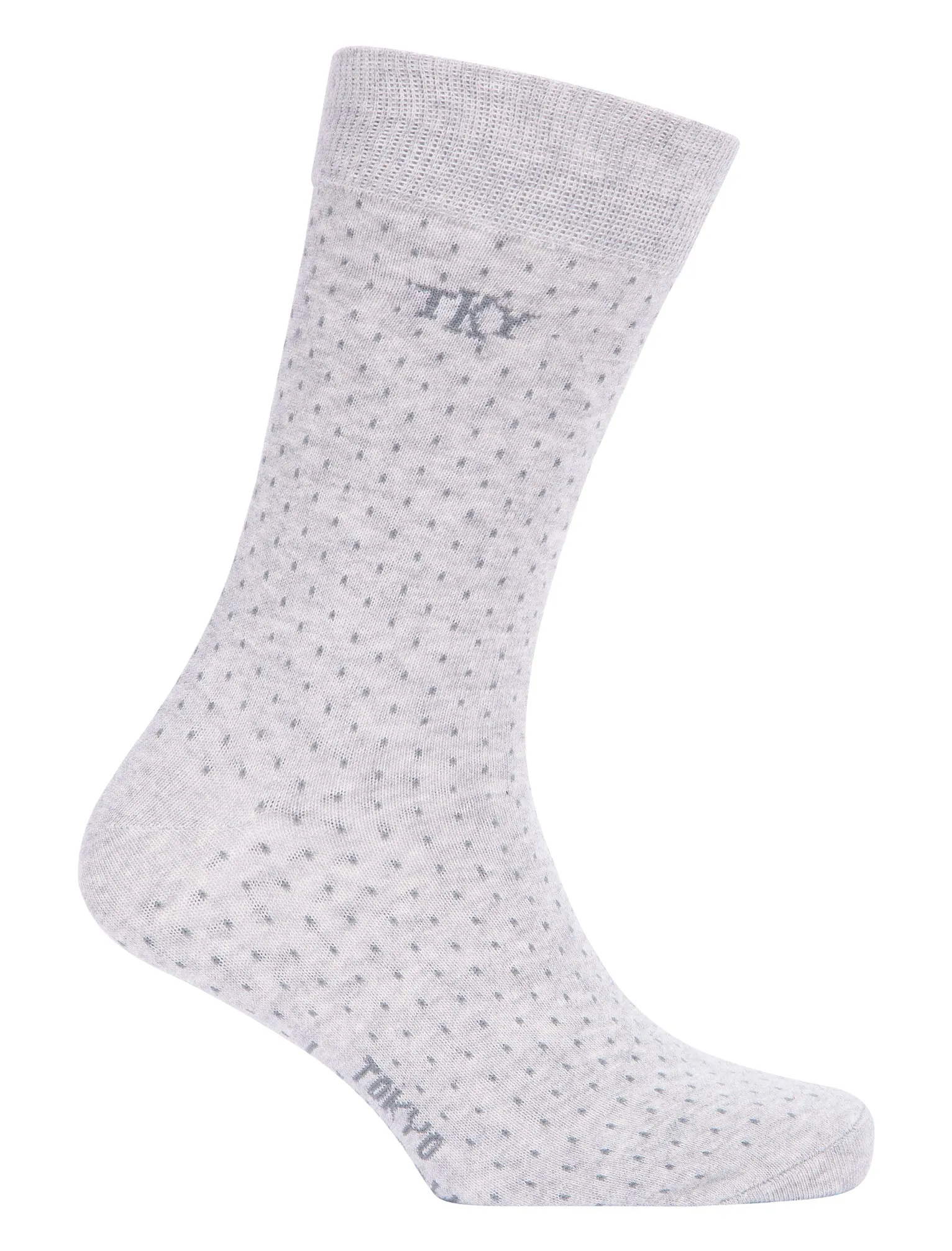 Airile (5 Pack) Cotton Rich Polka Dot Socks in Sage / Orange / Yellow / Red / Blue - Tokyo Laundry