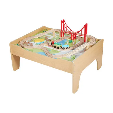 Anko Wooden Train Table with Storage / Ages 3  Years