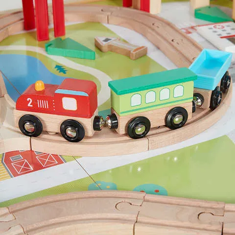 Anko Wooden Train Table with Storage / Ages 3  Years