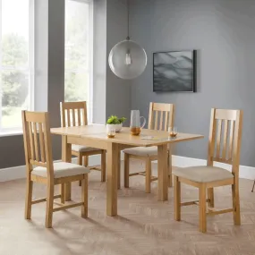 Astoria Oak Flip Top Wooden Dining Table