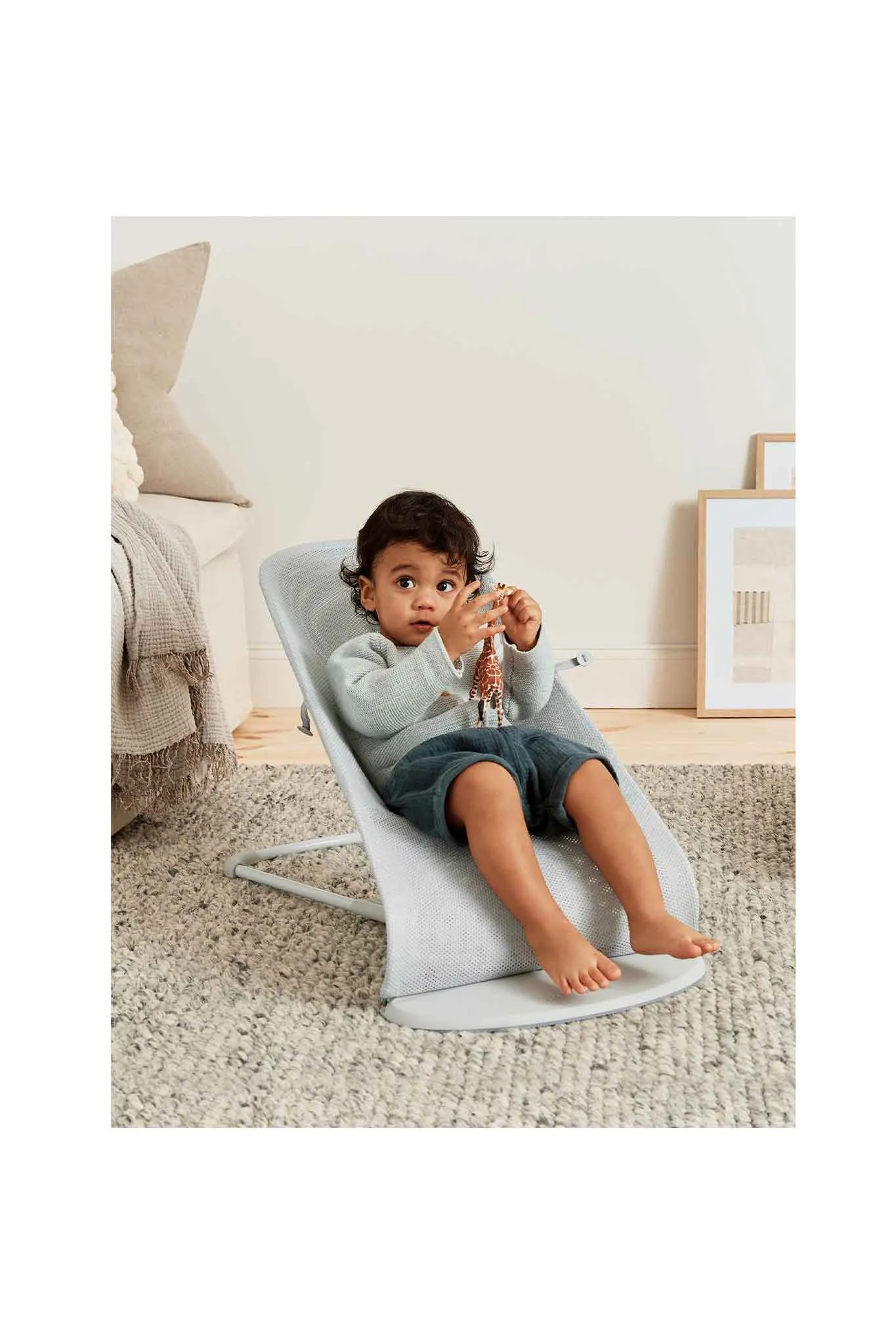 BabyBjörn Bouncer Balance Soft Mesh Grey Frame