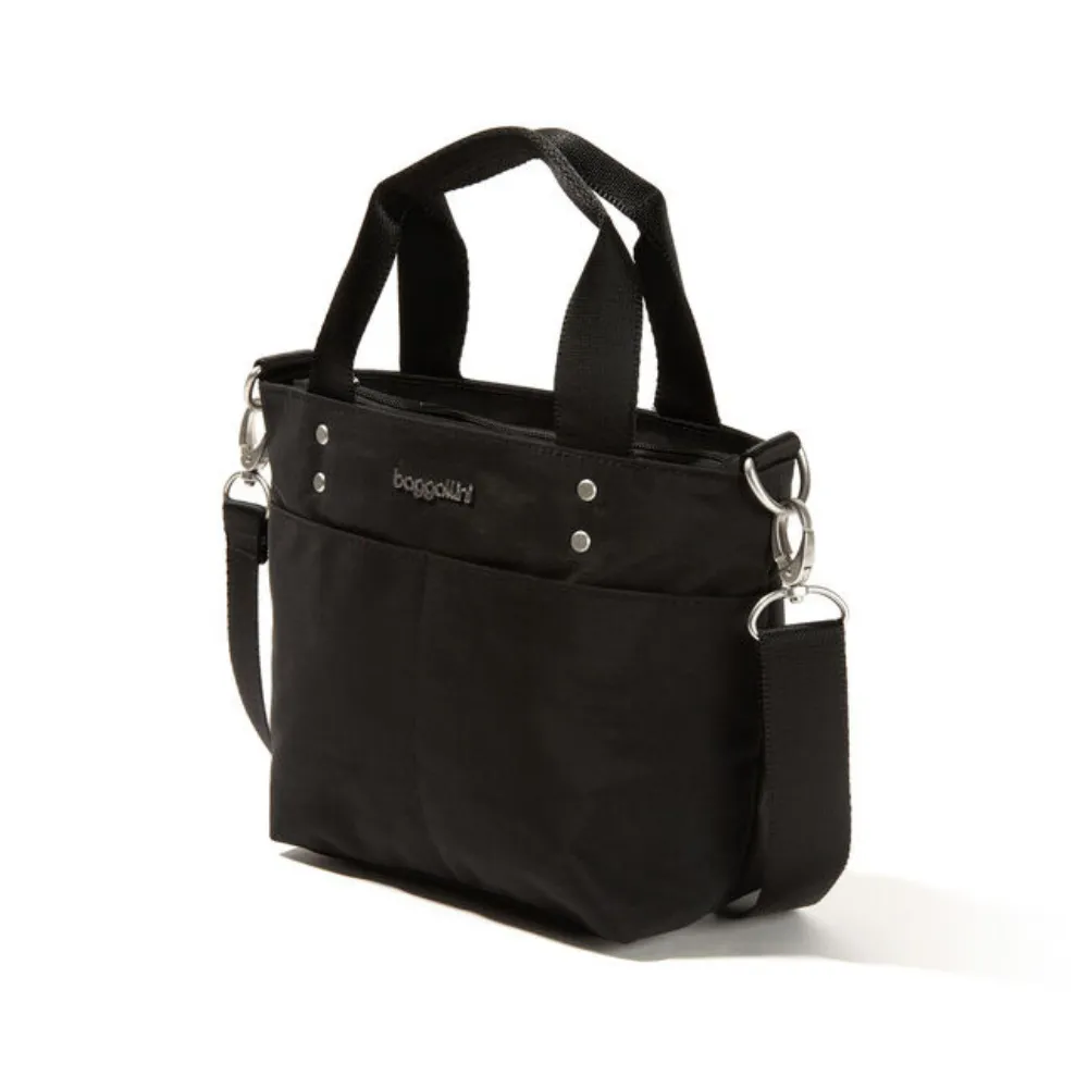 Baggallini Mini Carryall Black Tote Bag (Women's)
