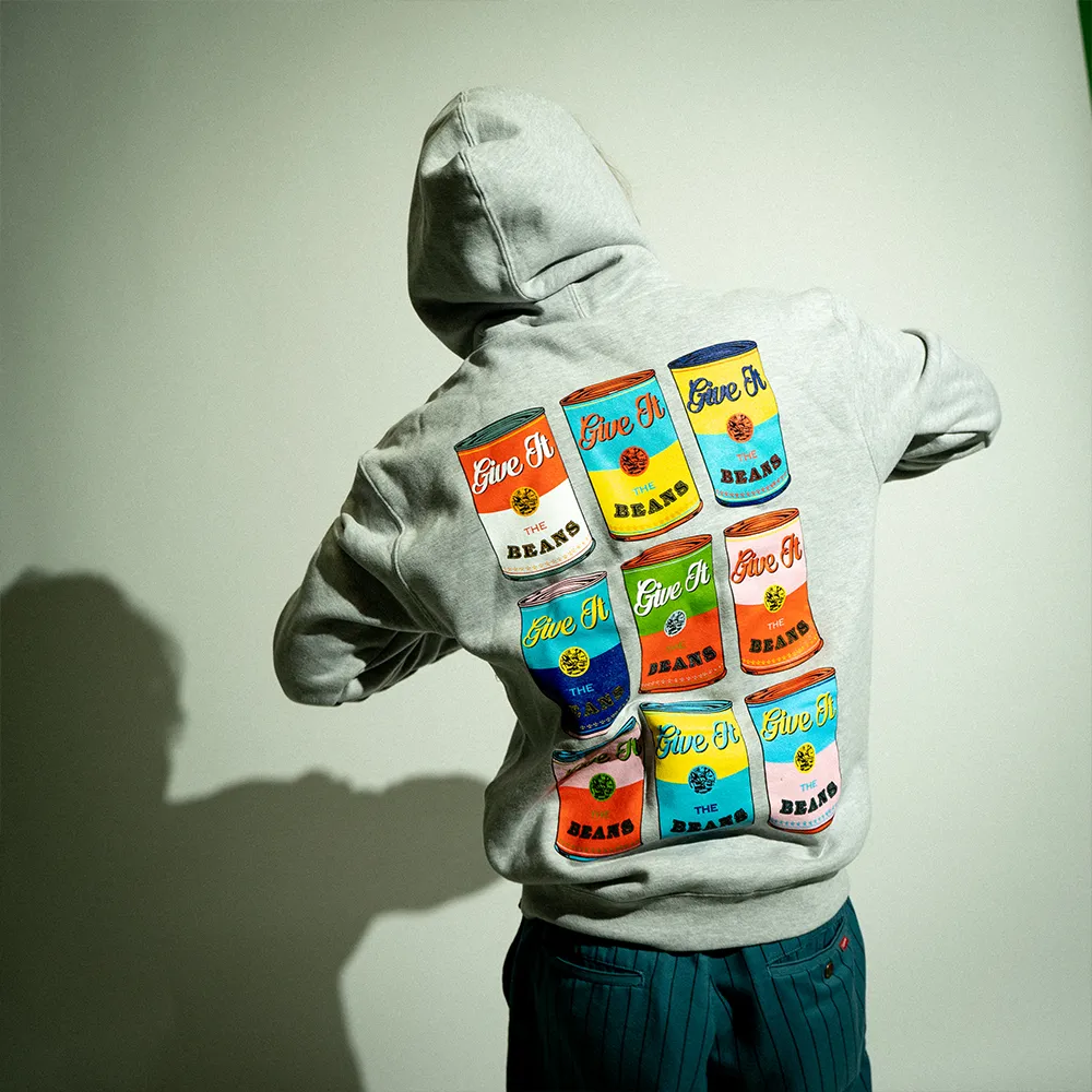 Beans Can Hoodie - Grey