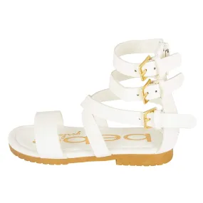 bebe Toddler Girl Gladiator Sandal With Back Zipper And Buckles (See More Colors and Sizes)