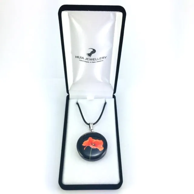 Black Poppy Pendant