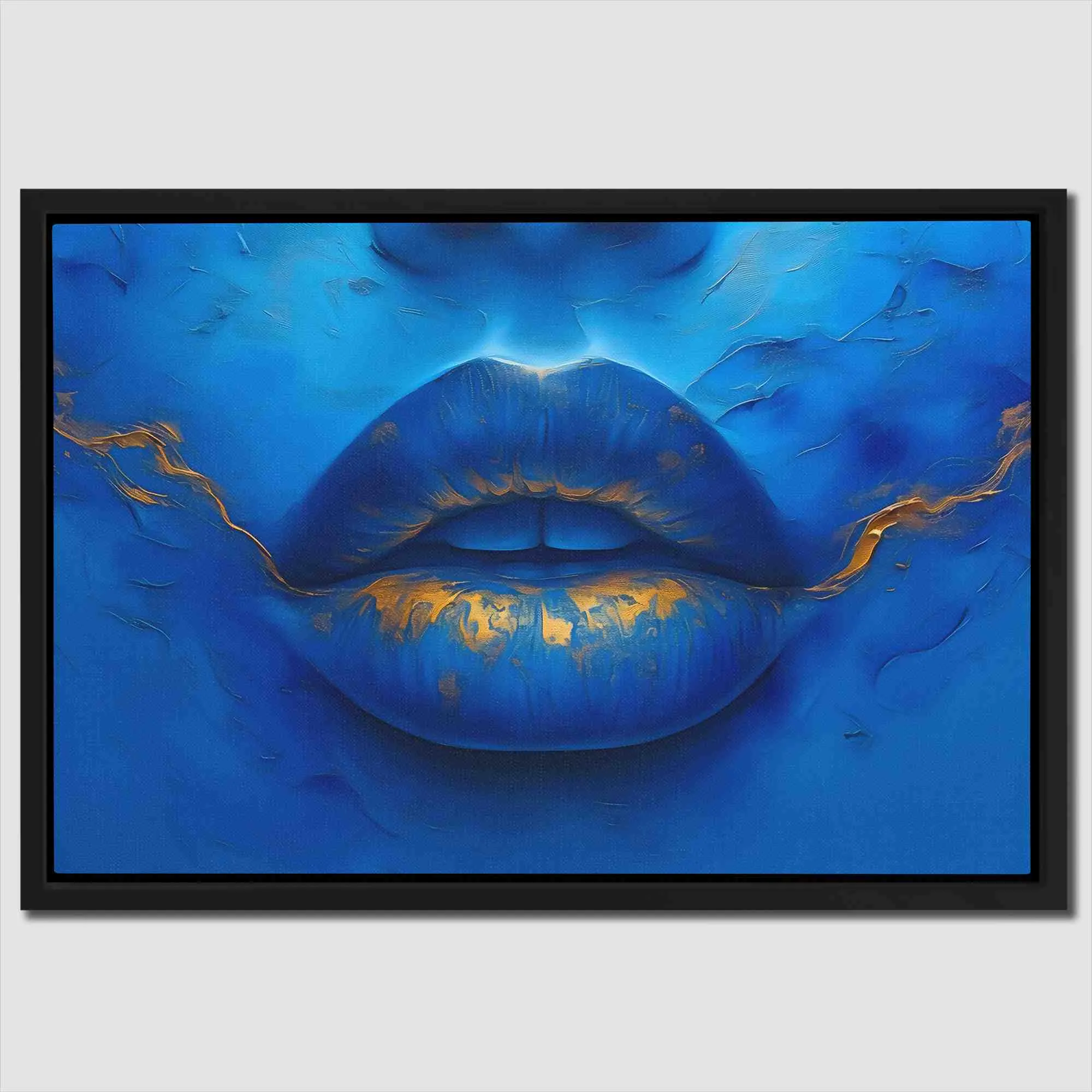 Blue Gold Lips