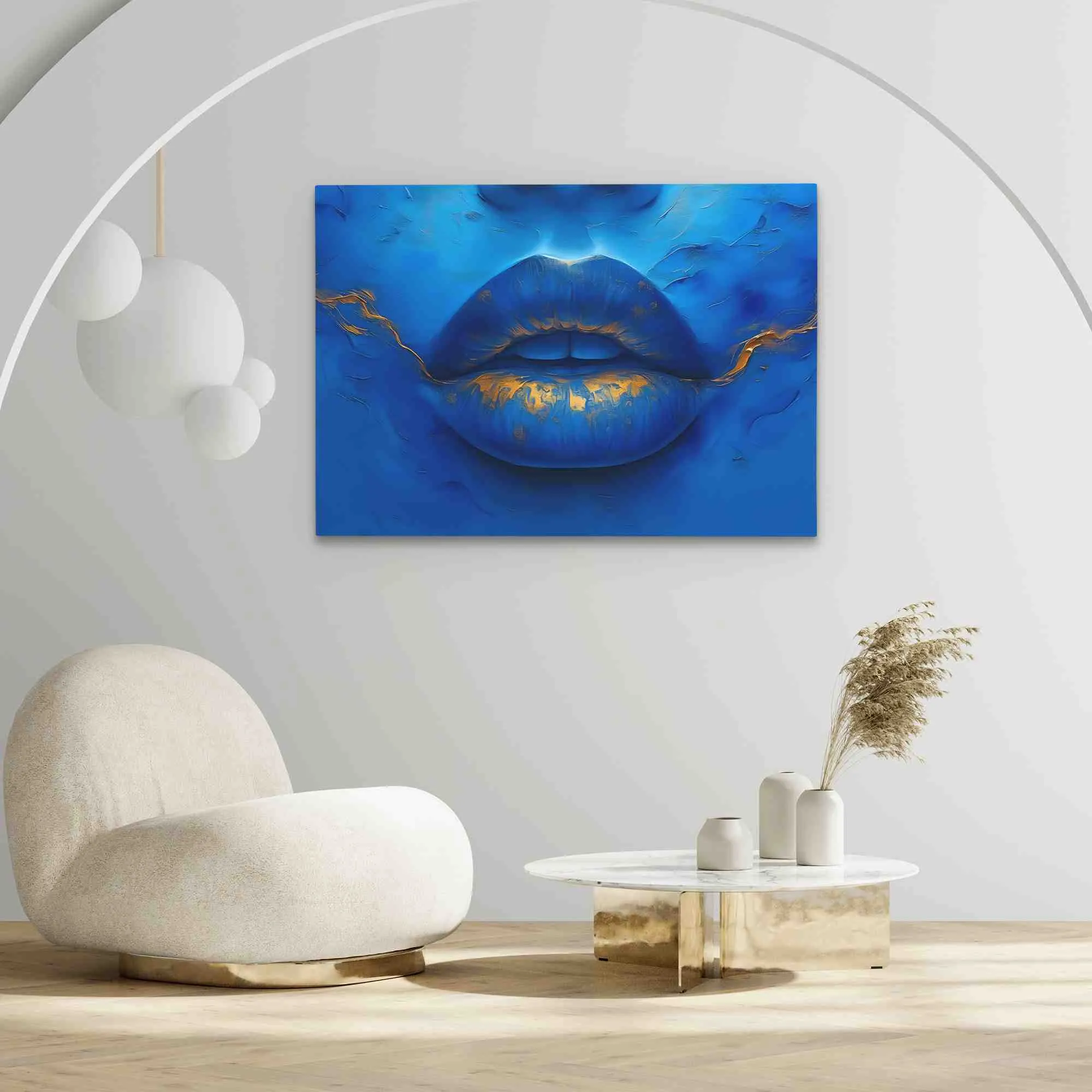 Blue Gold Lips