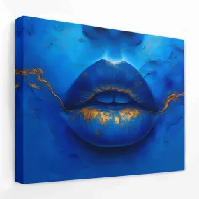 Blue Gold Lips