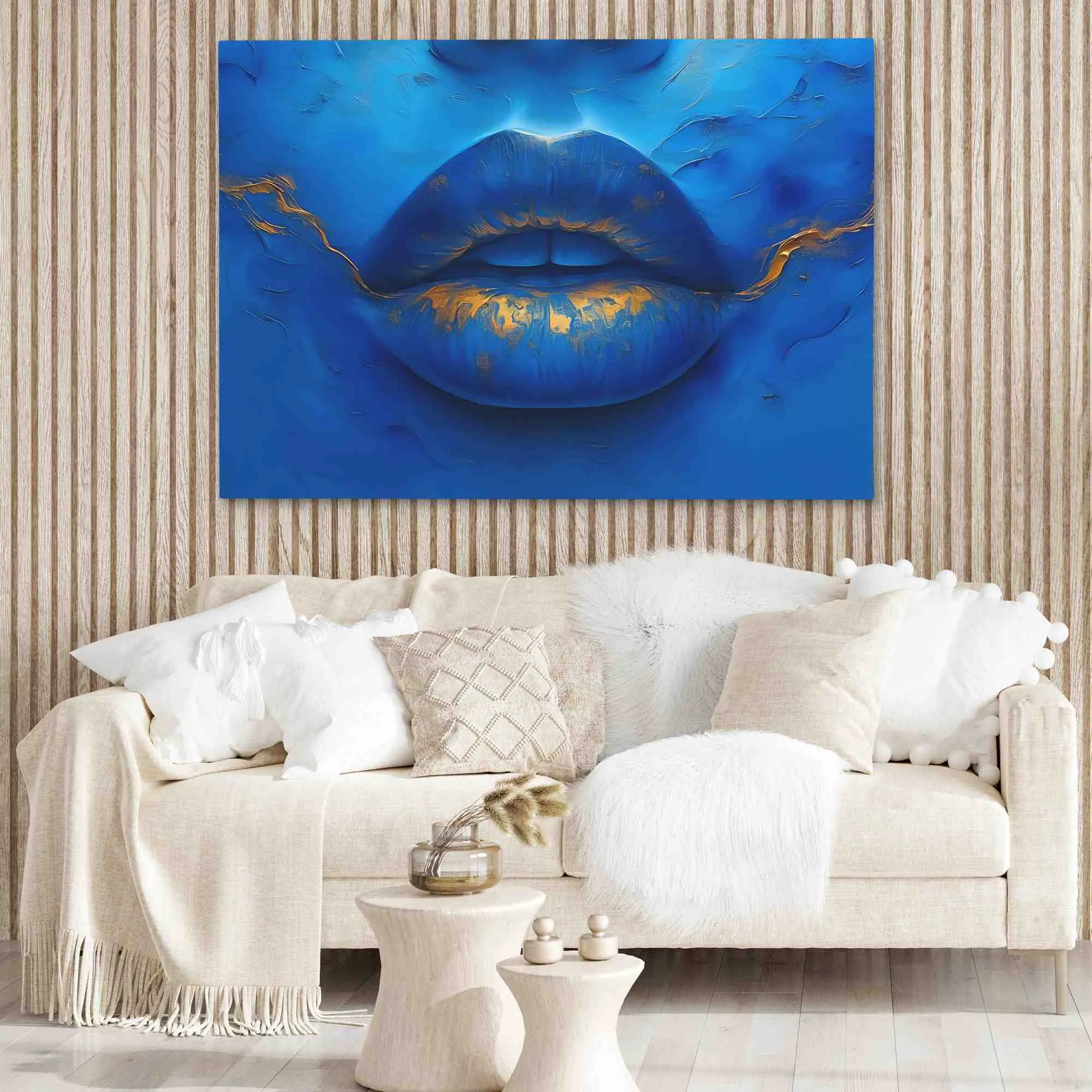 Blue Gold Lips