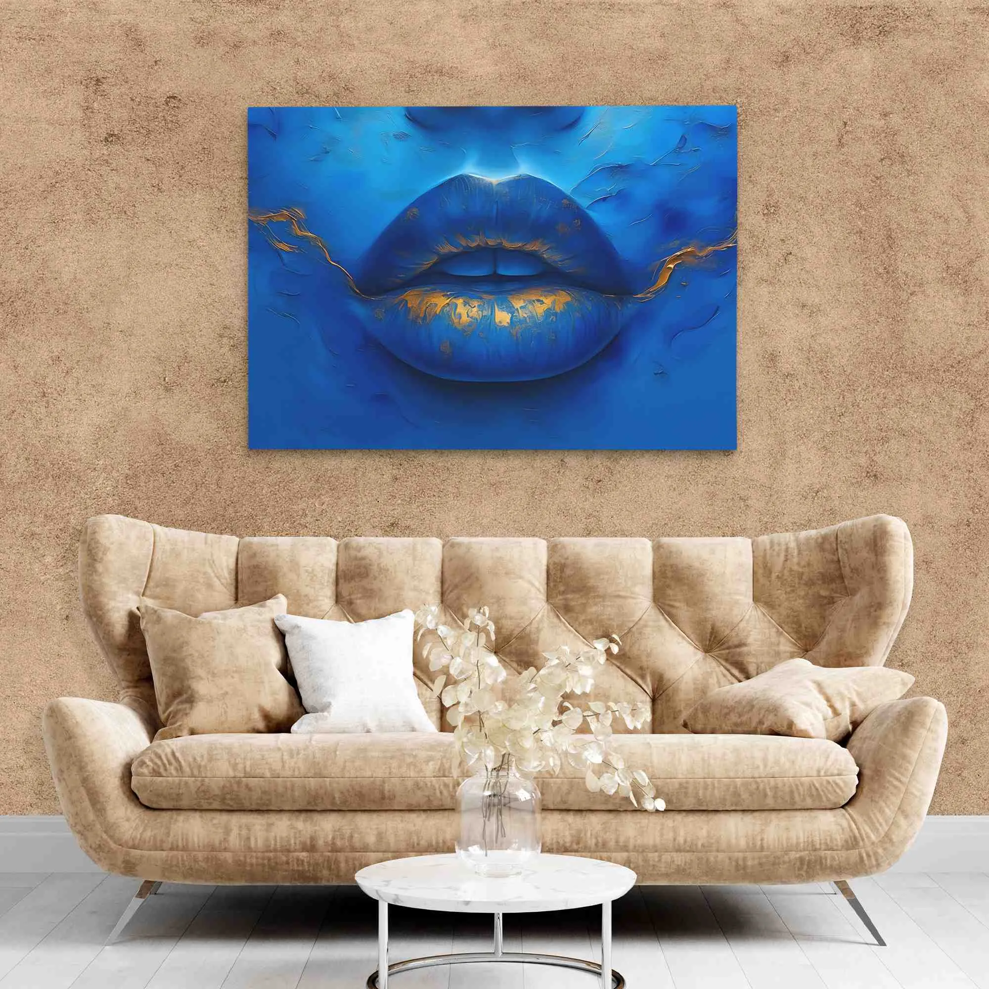 Blue Gold Lips