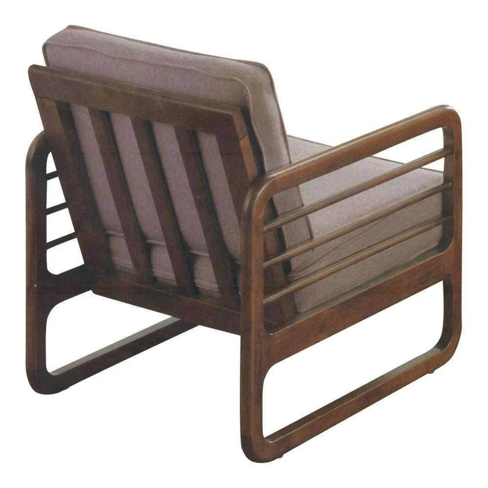 Borealine Wooden Armchair Sofa   Ottoman