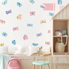 Breezy Butterflies Fabric Wall Decal Set