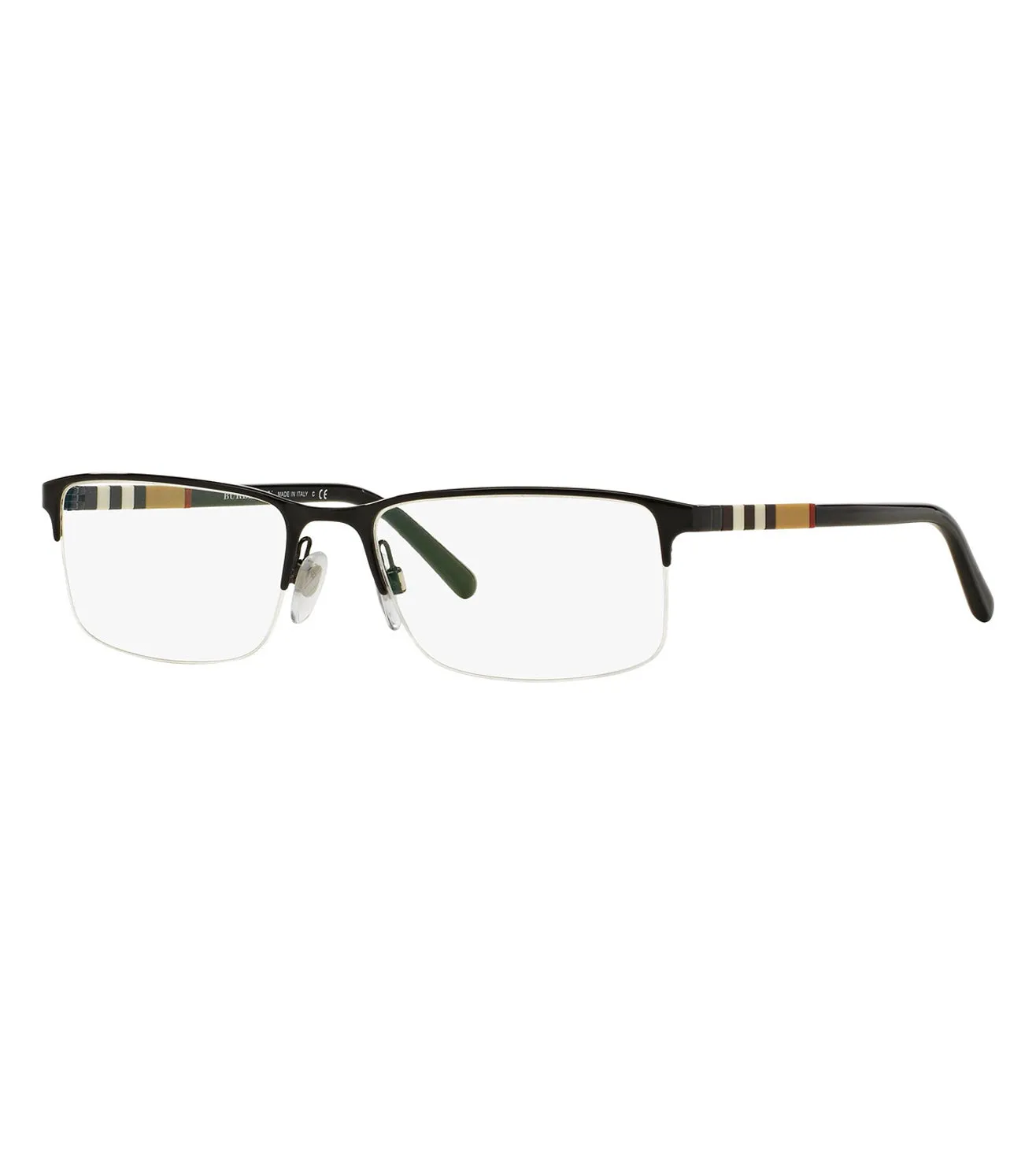 Burberry Men's Black Rectangular Optical Frames