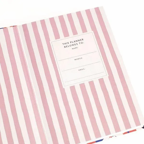 Cath Kidston: A5 Linen Daily Planner Cream Floral
