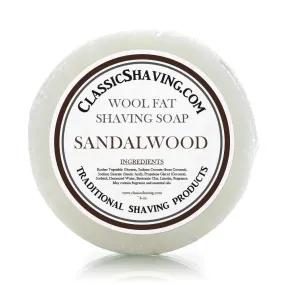 Classic Shaving Wool Fat Shaving Soap - 3" Sandalwood