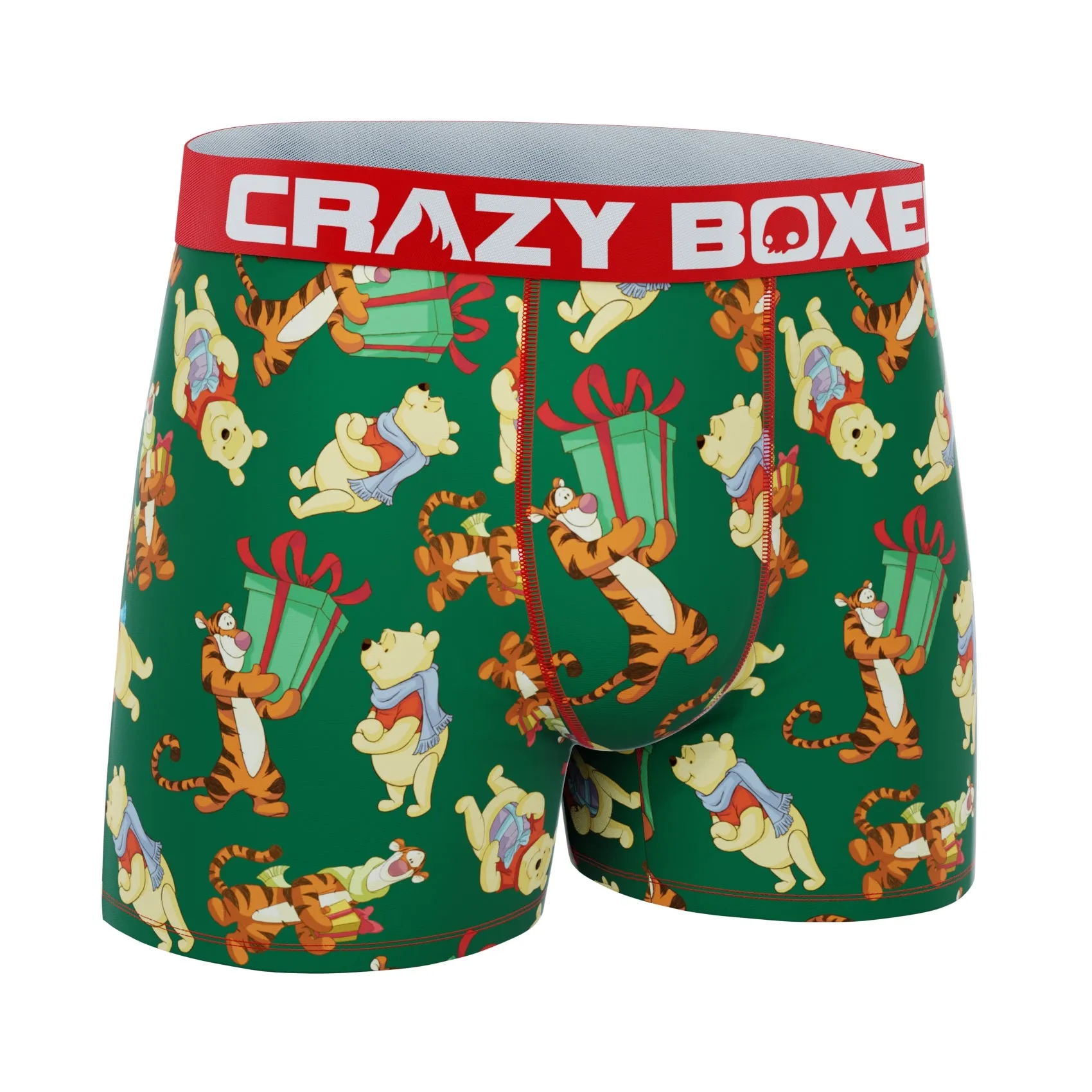 CRAZYBOXER Disney Winnie The Pooh Holidays Men's Boxer Briefs
