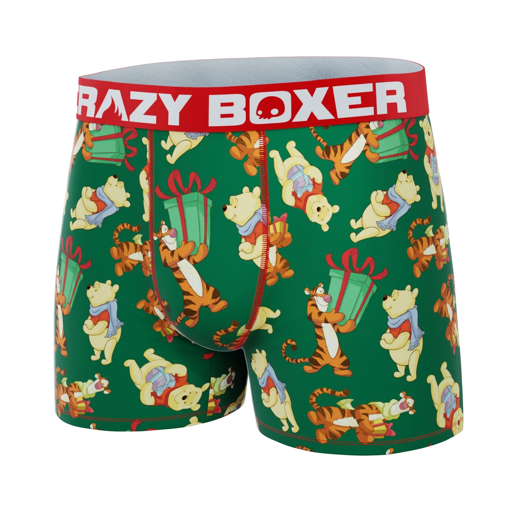 CRAZYBOXER Disney Winnie The Pooh Holidays Men's Boxer Briefs