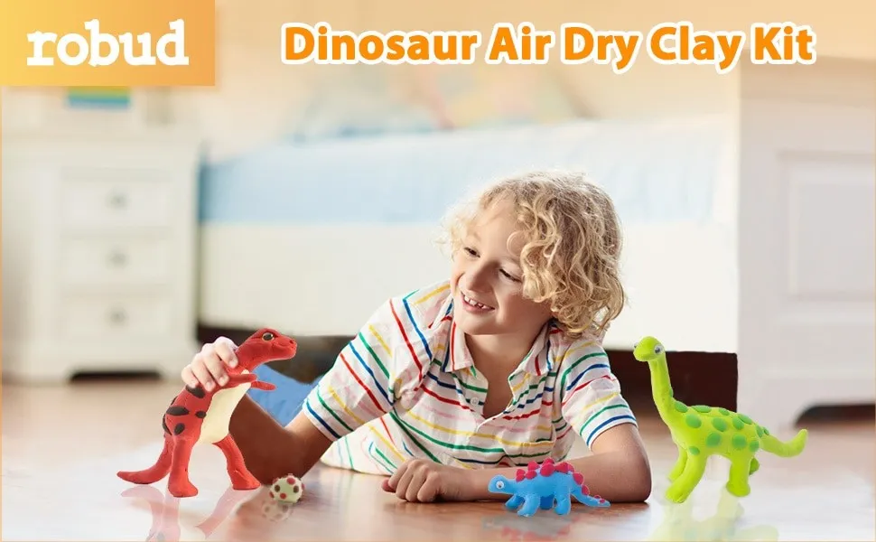 Dinosaur Modeling clay build kit-set of 5 Dinosaurs to build.