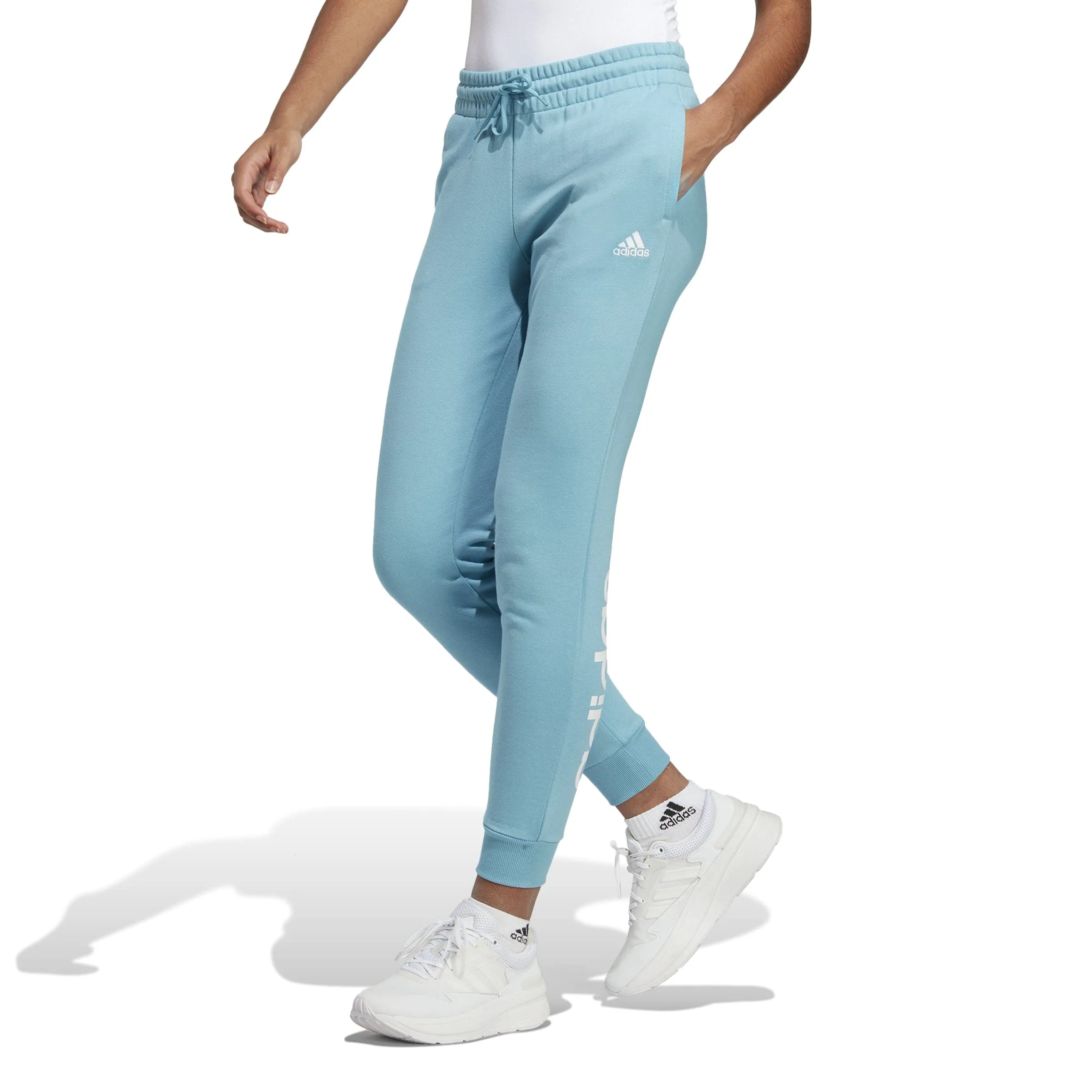 ESSENTIALS LINEAR FRENCH TERRY CUFFED PANTS