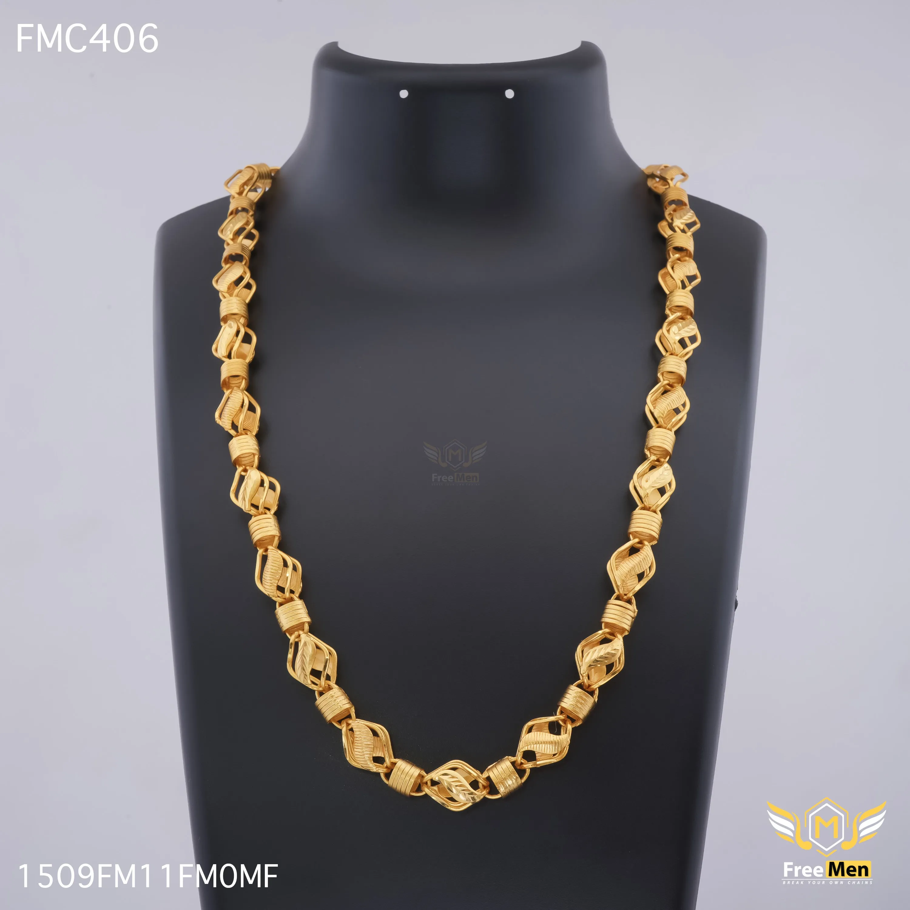 Freemen Broad Leaf Indo Design Chain For Men - FMC406