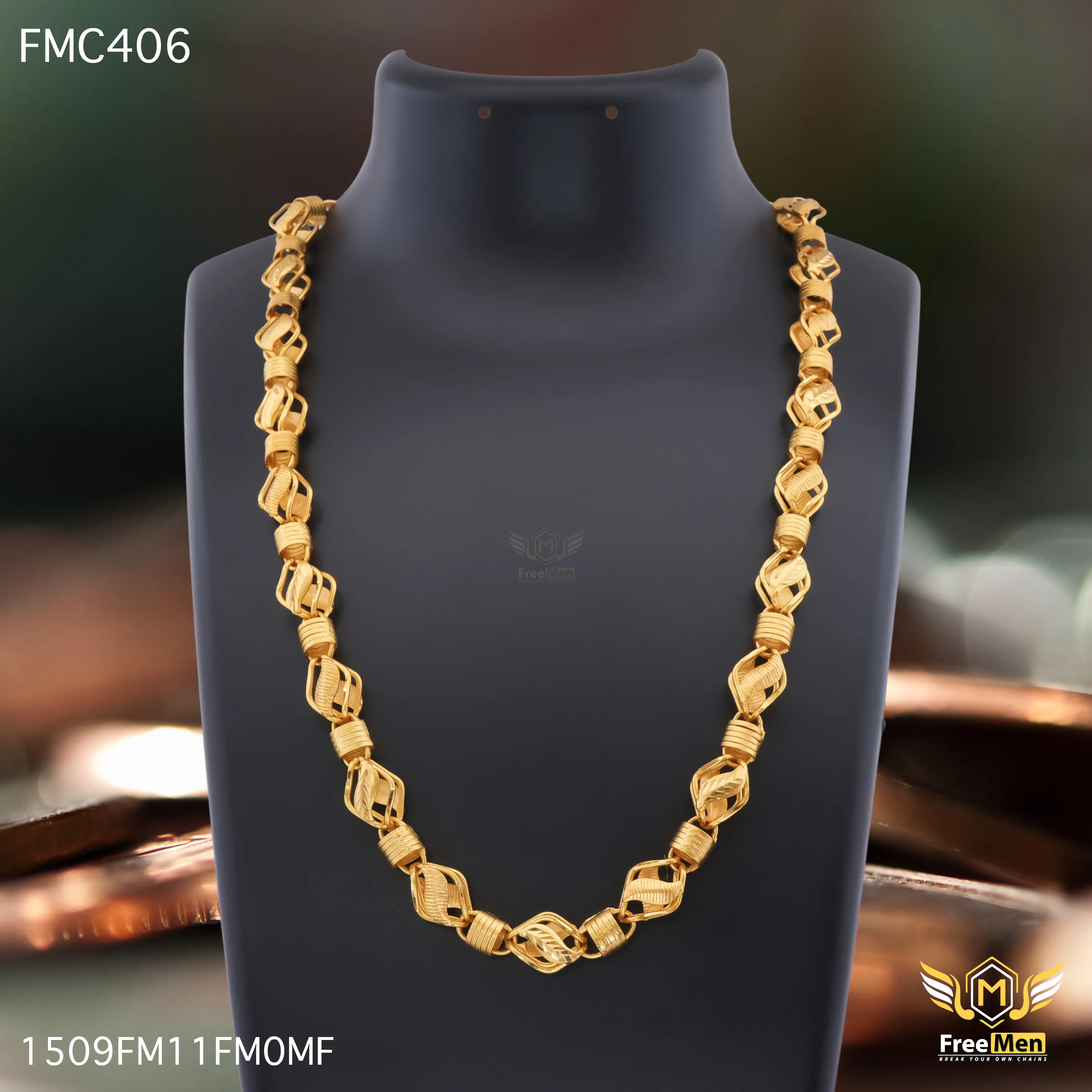 Freemen Broad Leaf Indo Design Chain For Men - FMC406