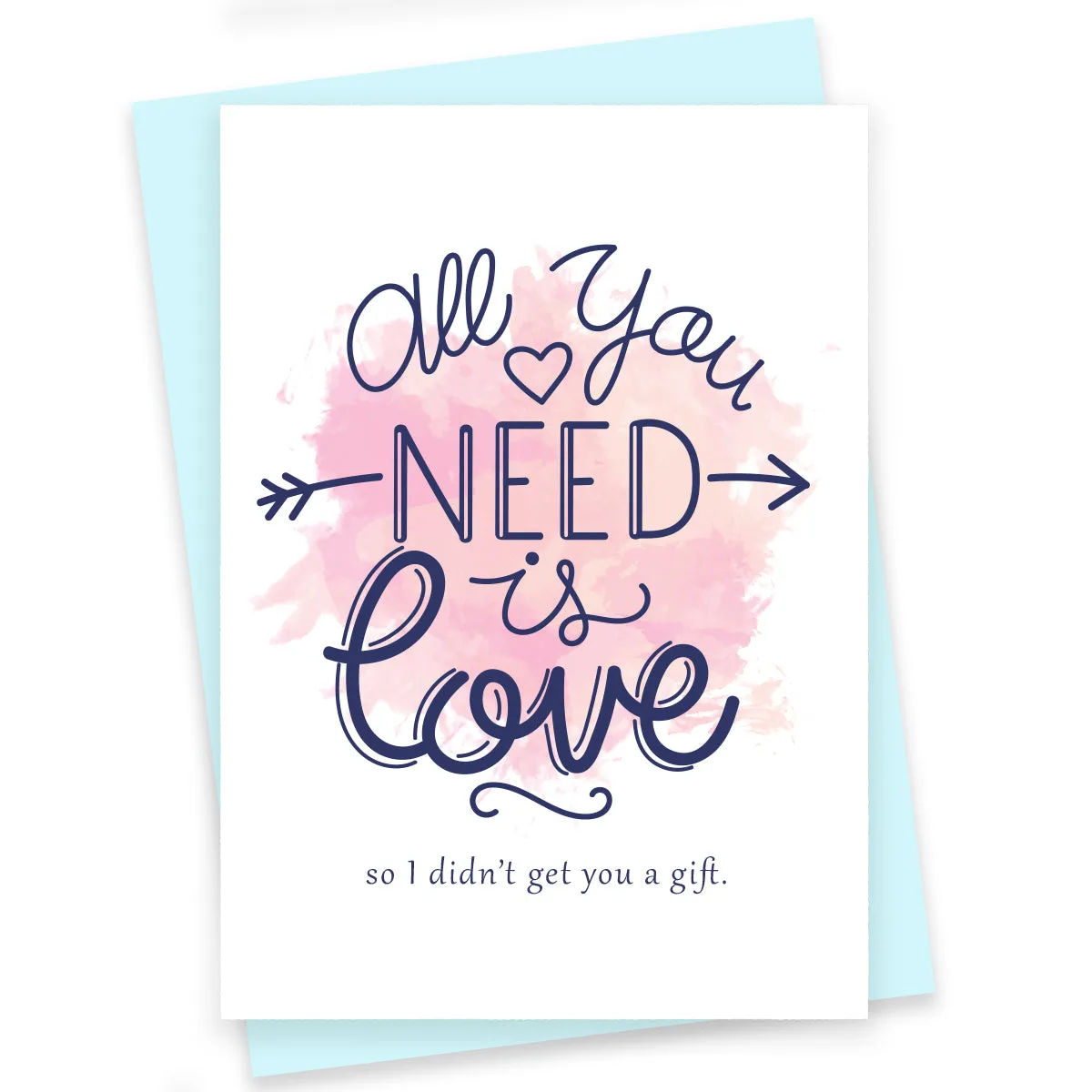 Funny Greeting Card - All You Need Is Love
