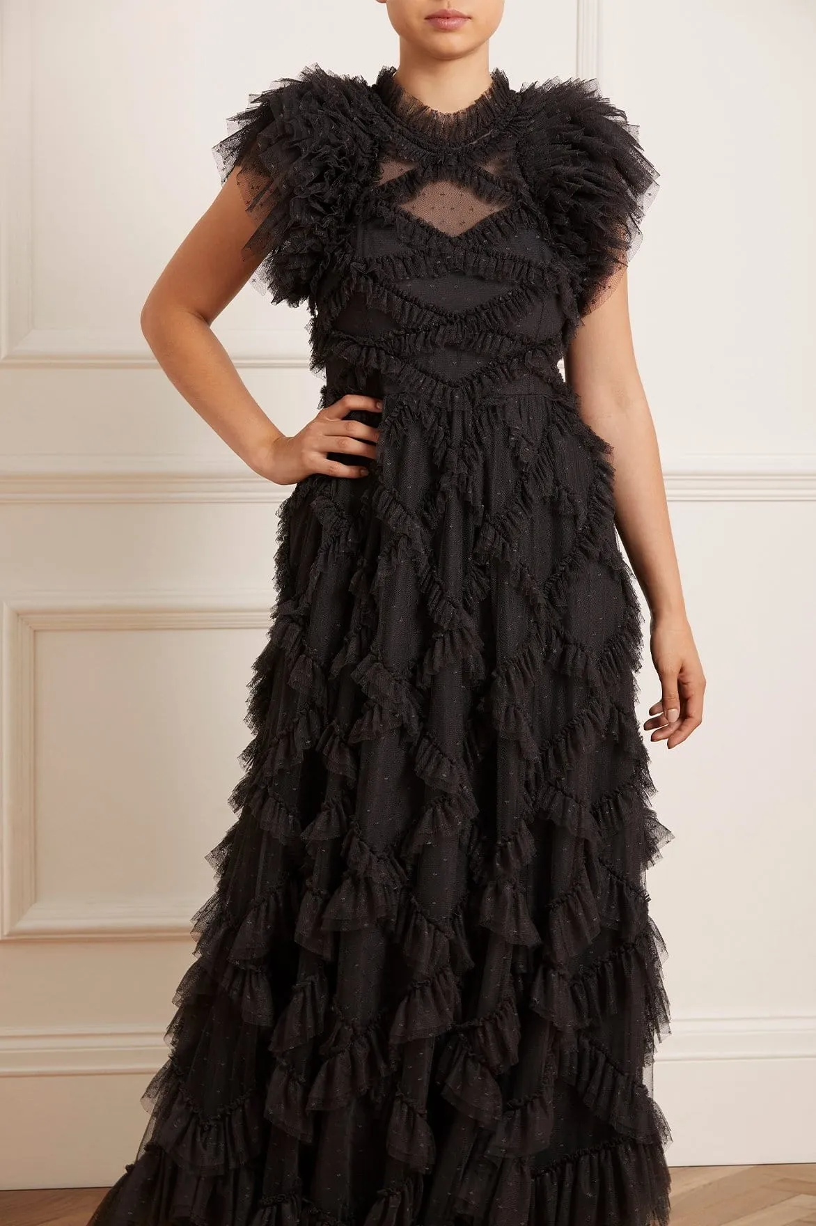 Genevieve Ruffle Gown