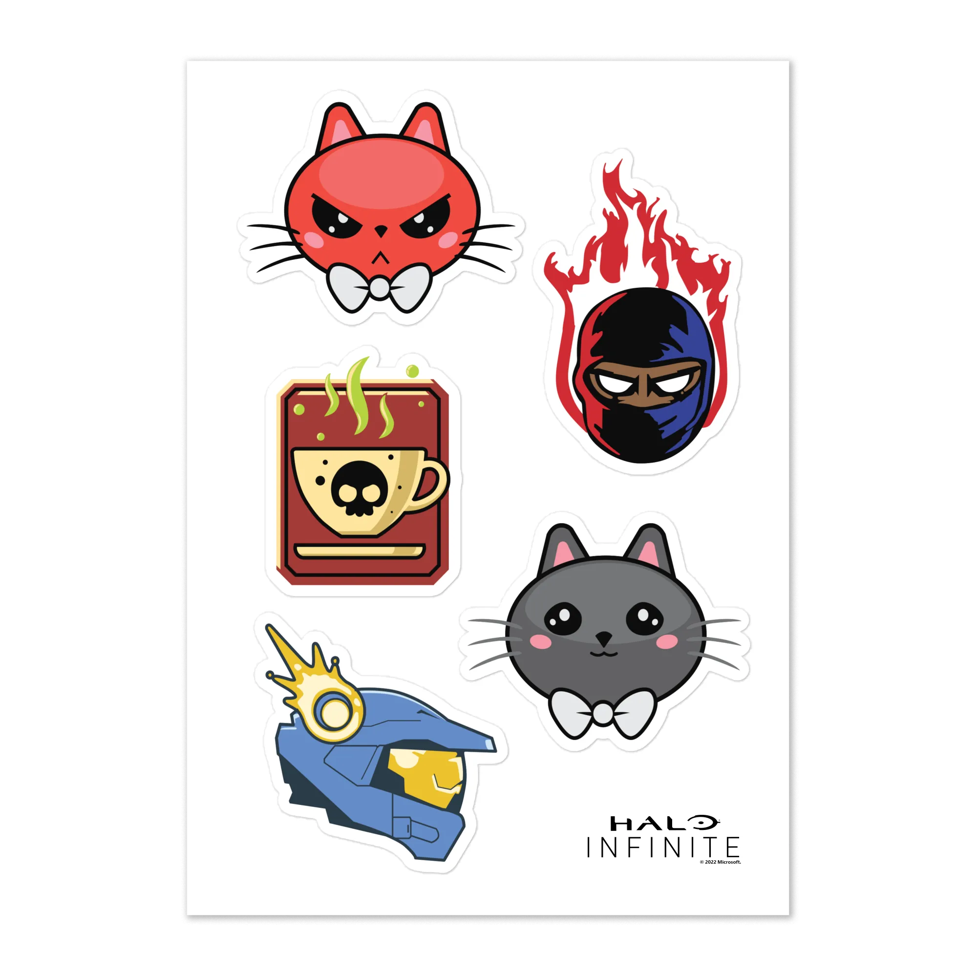 Halo Infinite Emblems Sticker Sheet
