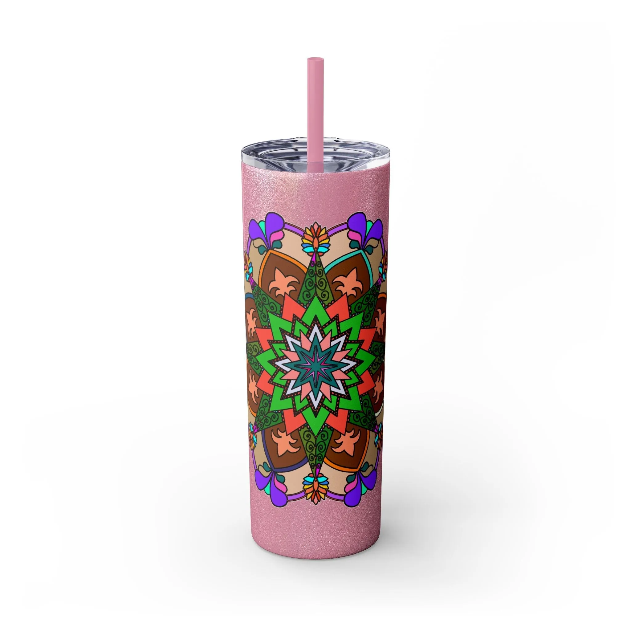 Hand-drawn Mandala Design 20oz Skinny Tumbler - Hot/Cold - BPA-Free