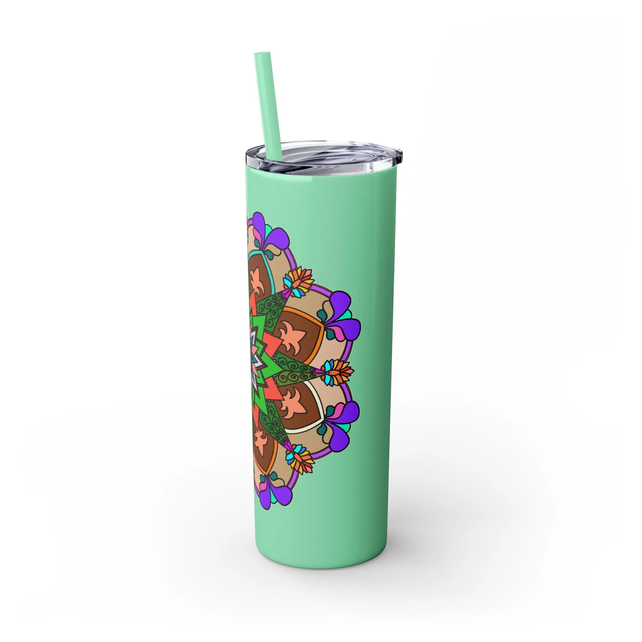 Hand-drawn Mandala Design 20oz Skinny Tumbler - Hot/Cold - BPA-Free