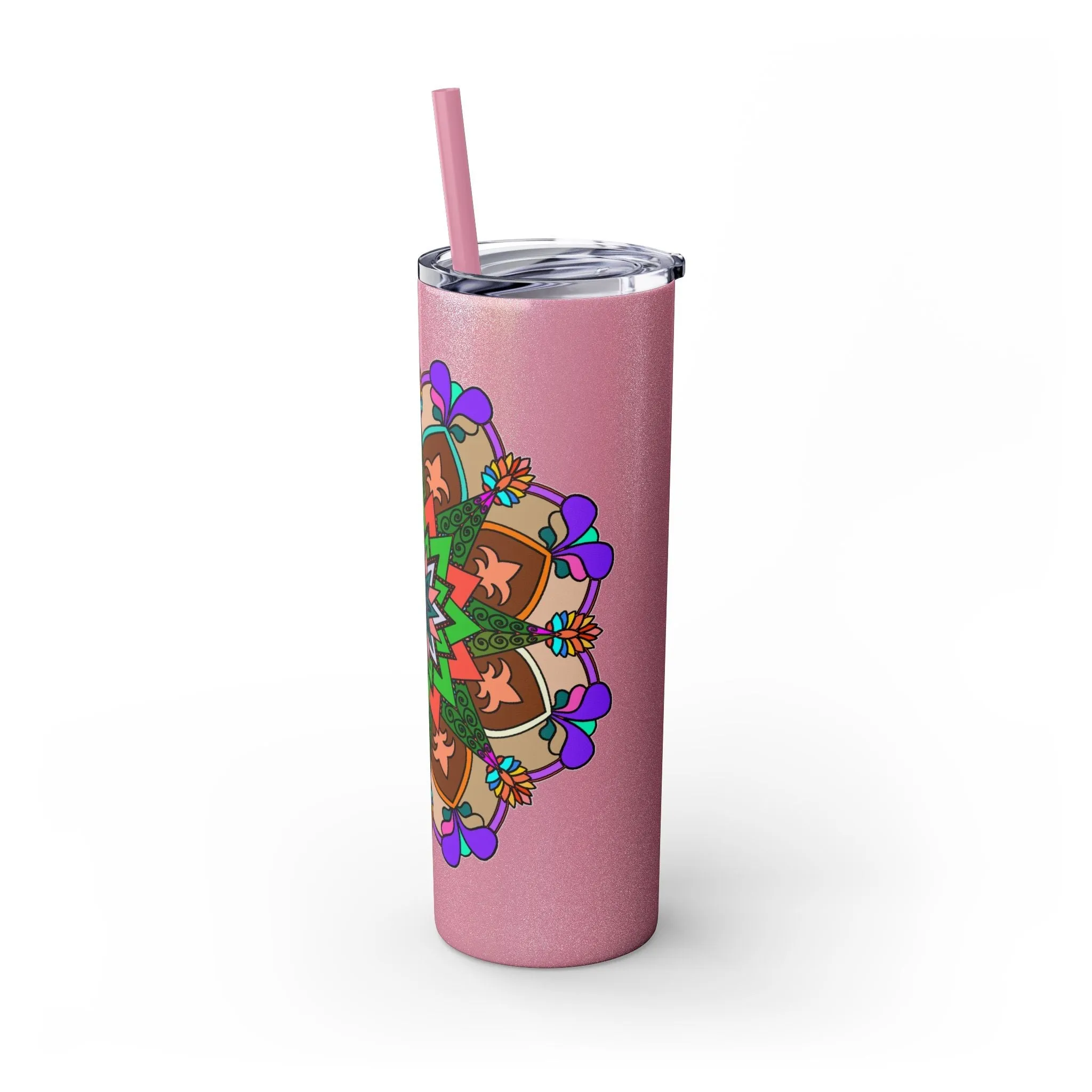Hand-drawn Mandala Design 20oz Skinny Tumbler - Hot/Cold - BPA-Free