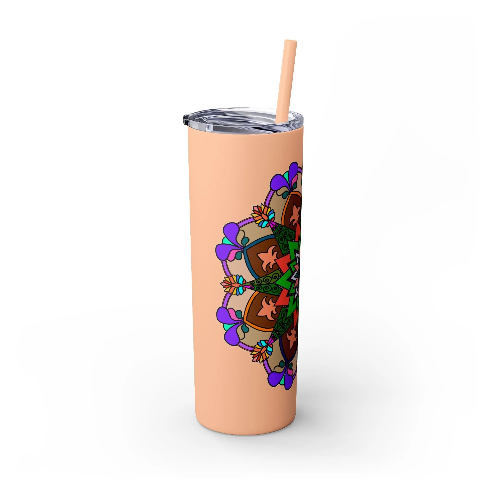 Hand-drawn Mandala Design 20oz Skinny Tumbler - Hot/Cold - BPA-Free