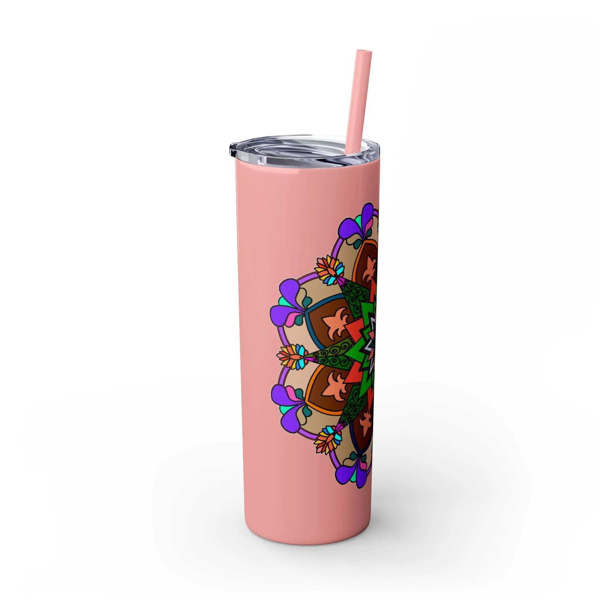 Hand-drawn Mandala Design 20oz Skinny Tumbler - Hot/Cold - BPA-Free