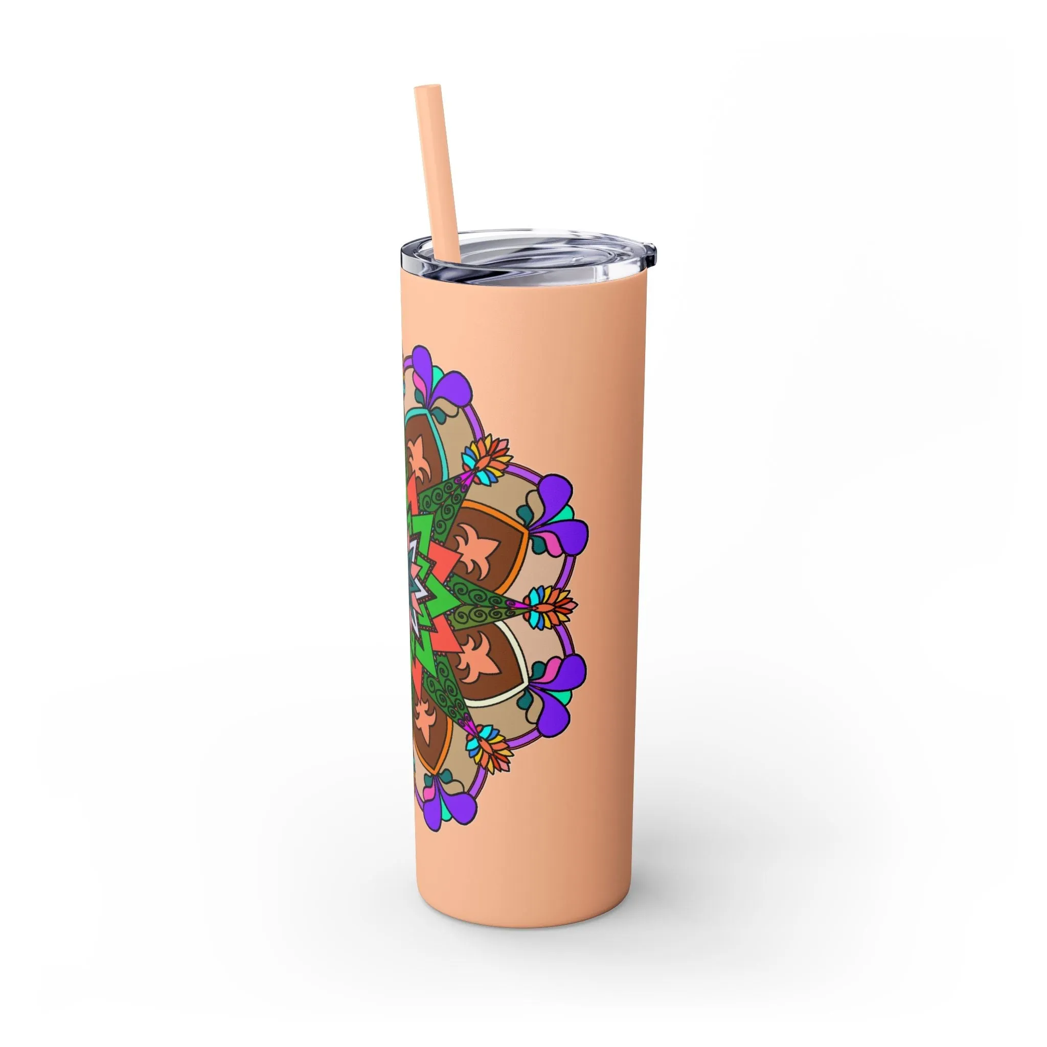 Hand-drawn Mandala Design 20oz Skinny Tumbler - Hot/Cold - BPA-Free