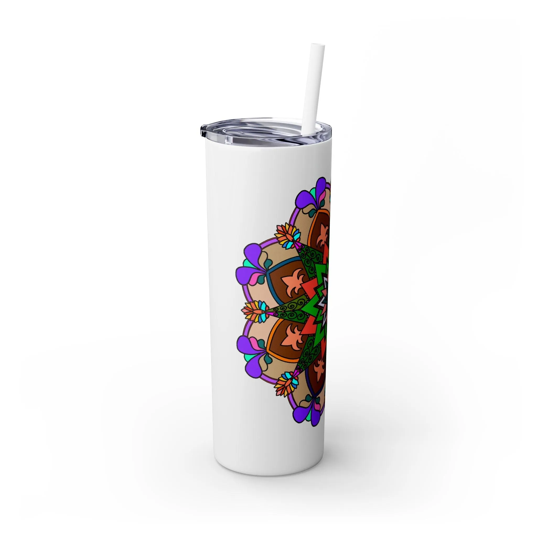 Hand-drawn Mandala Design 20oz Skinny Tumbler - Hot/Cold - BPA-Free