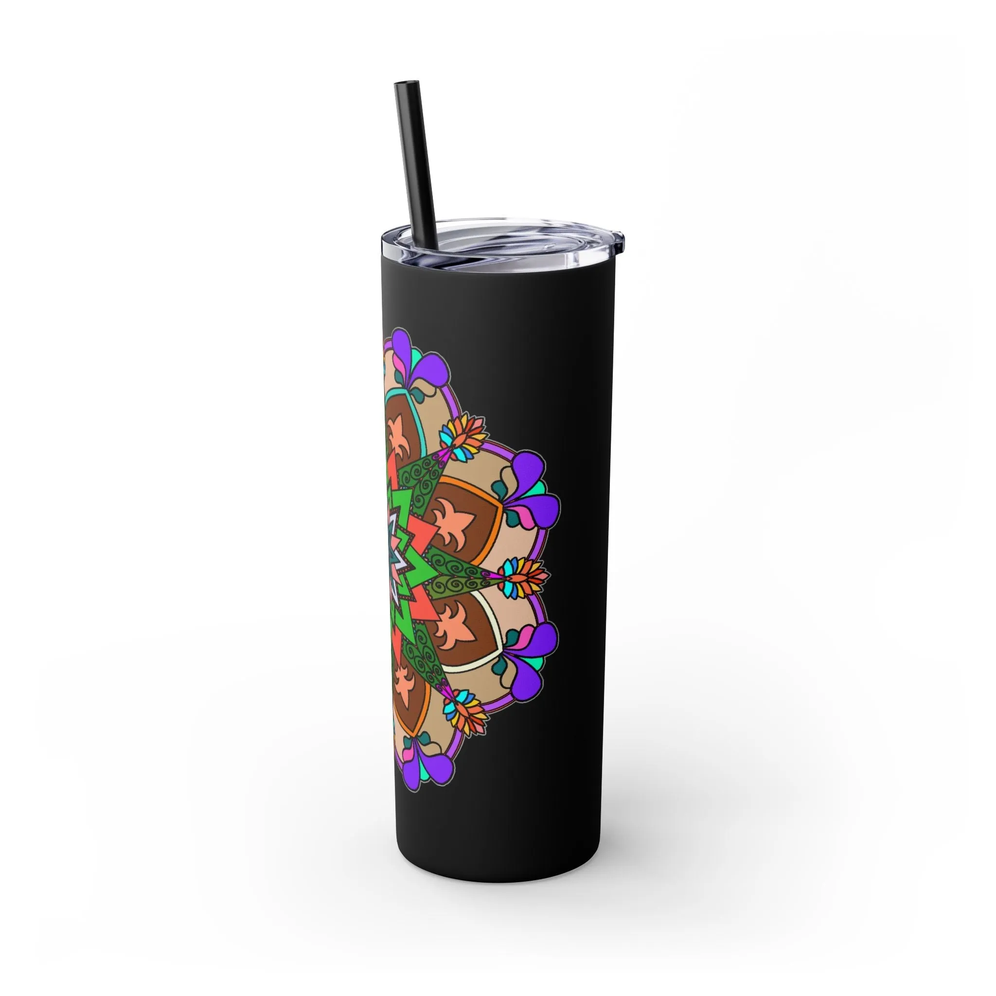 Hand-drawn Mandala Design 20oz Skinny Tumbler - Hot/Cold - BPA-Free