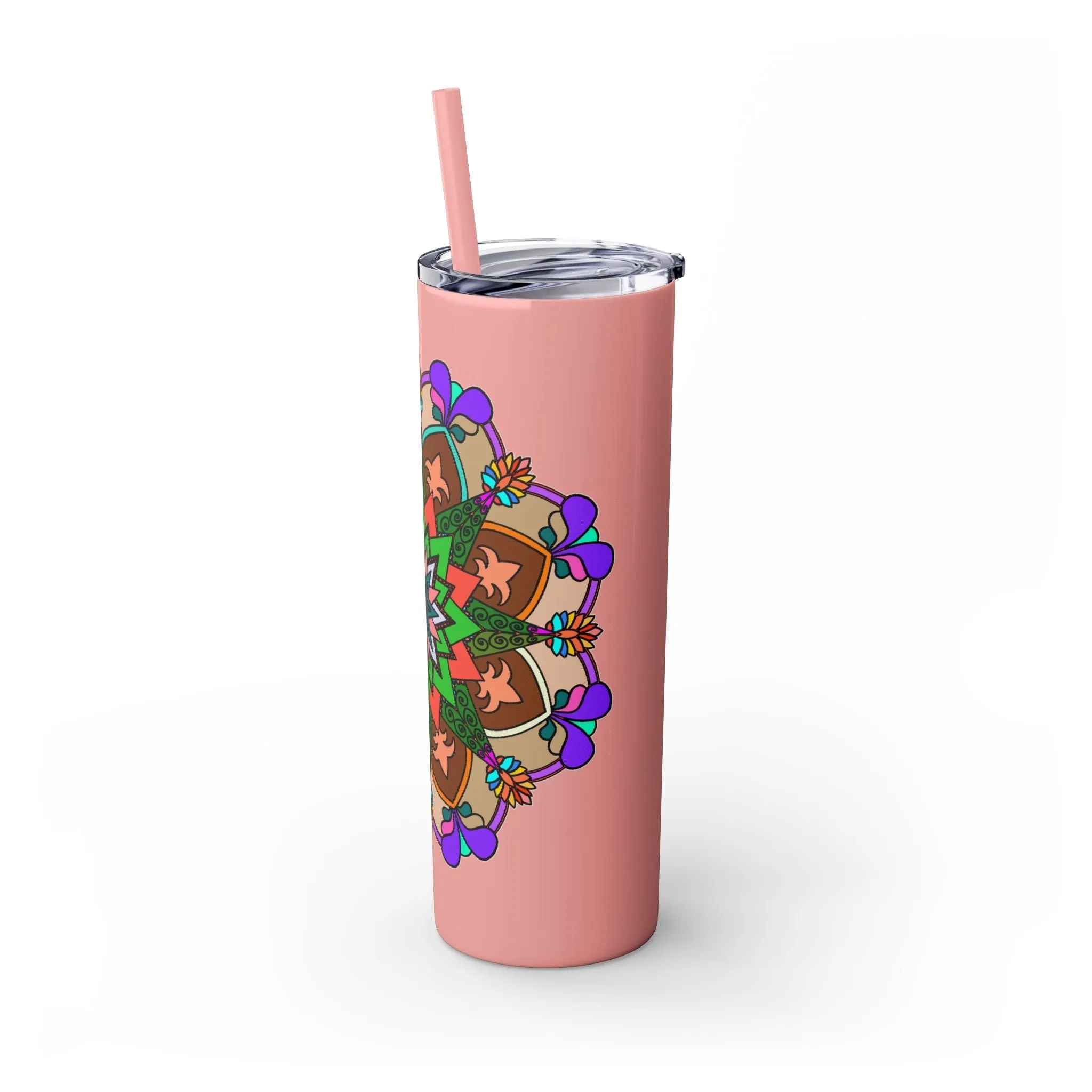 Hand-drawn Mandala Design 20oz Skinny Tumbler - Hot/Cold - BPA-Free