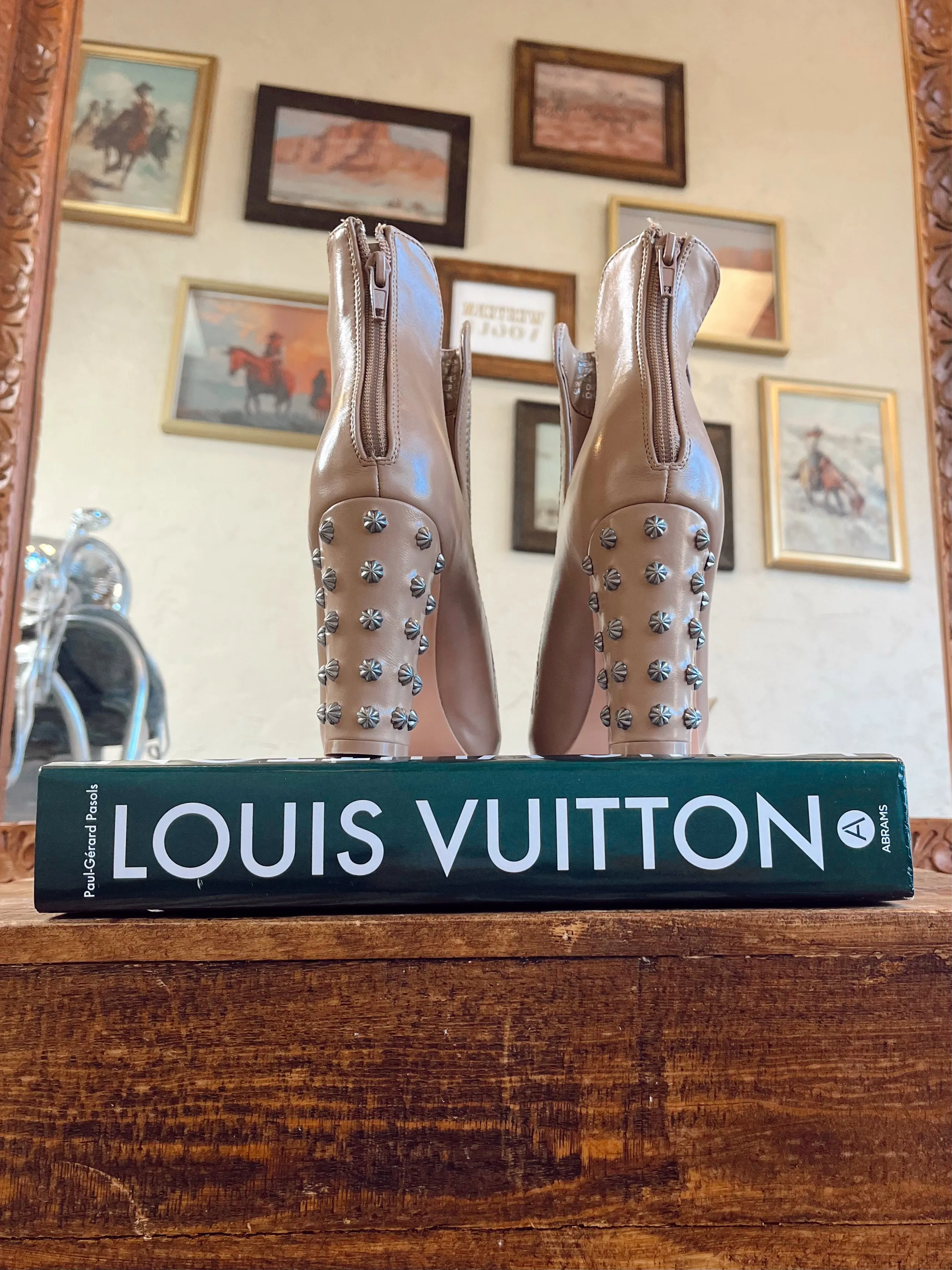 High Demand Heels in River Rock-Size 6   10