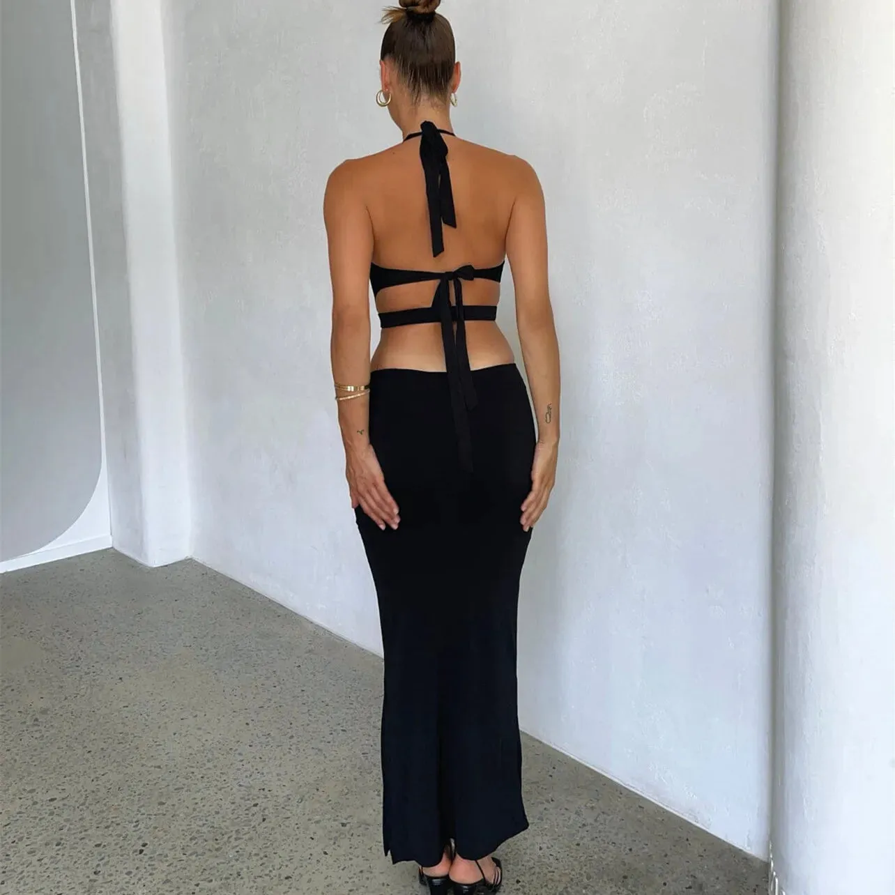Hirigin Women's Long Bodycon Dress