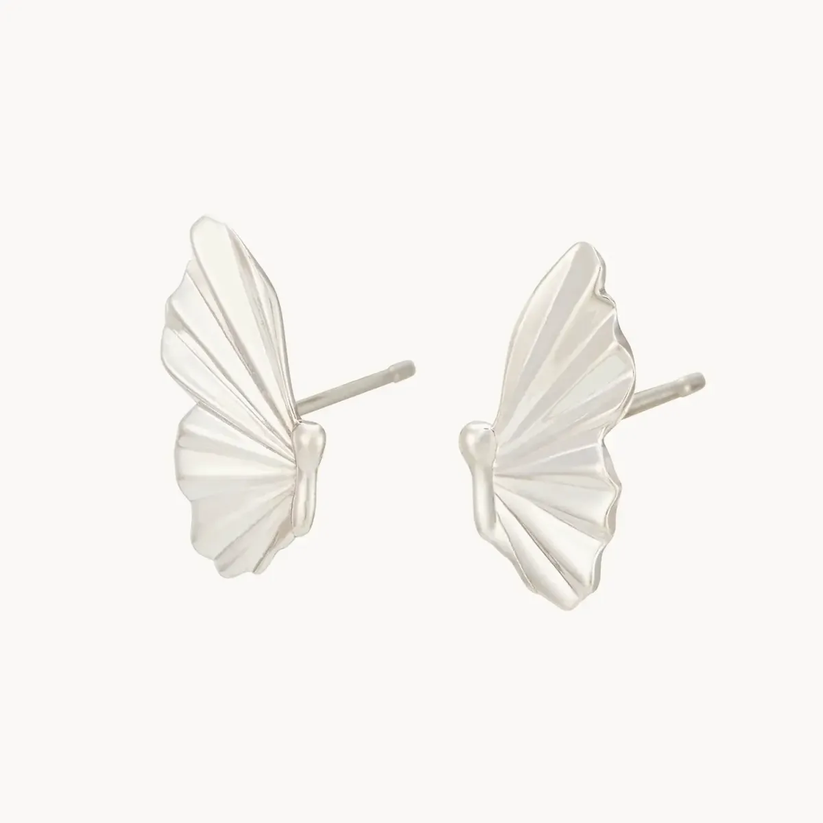 metamorphosis butterfly wing earring - sterling silver