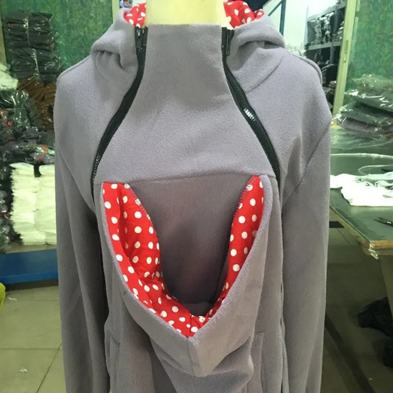 Multifunction Warm Mothers' Kangaroo Hoodie
