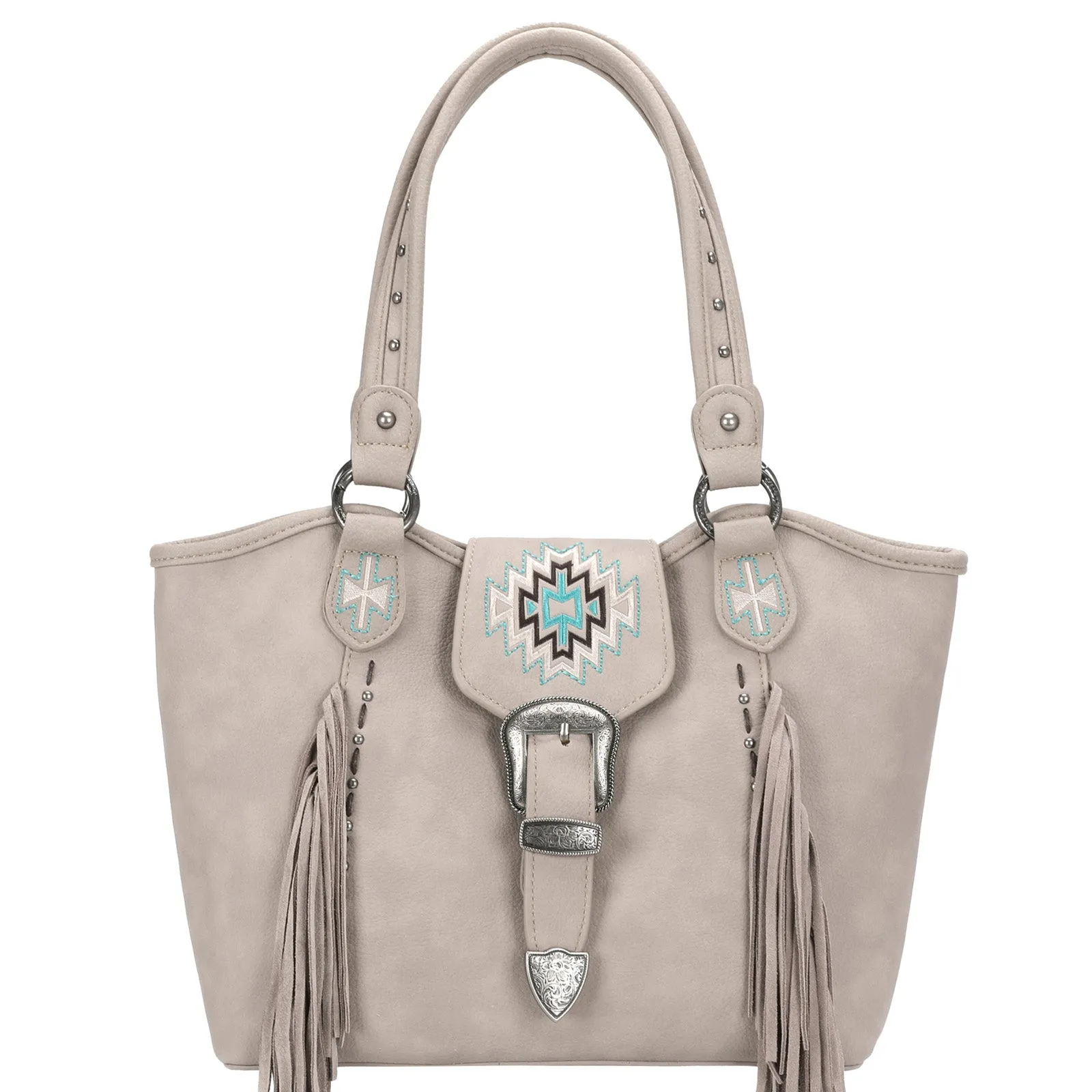 MW1125G-8005 Montana West Aztec/Buckle Collection Concealed Carry Tote