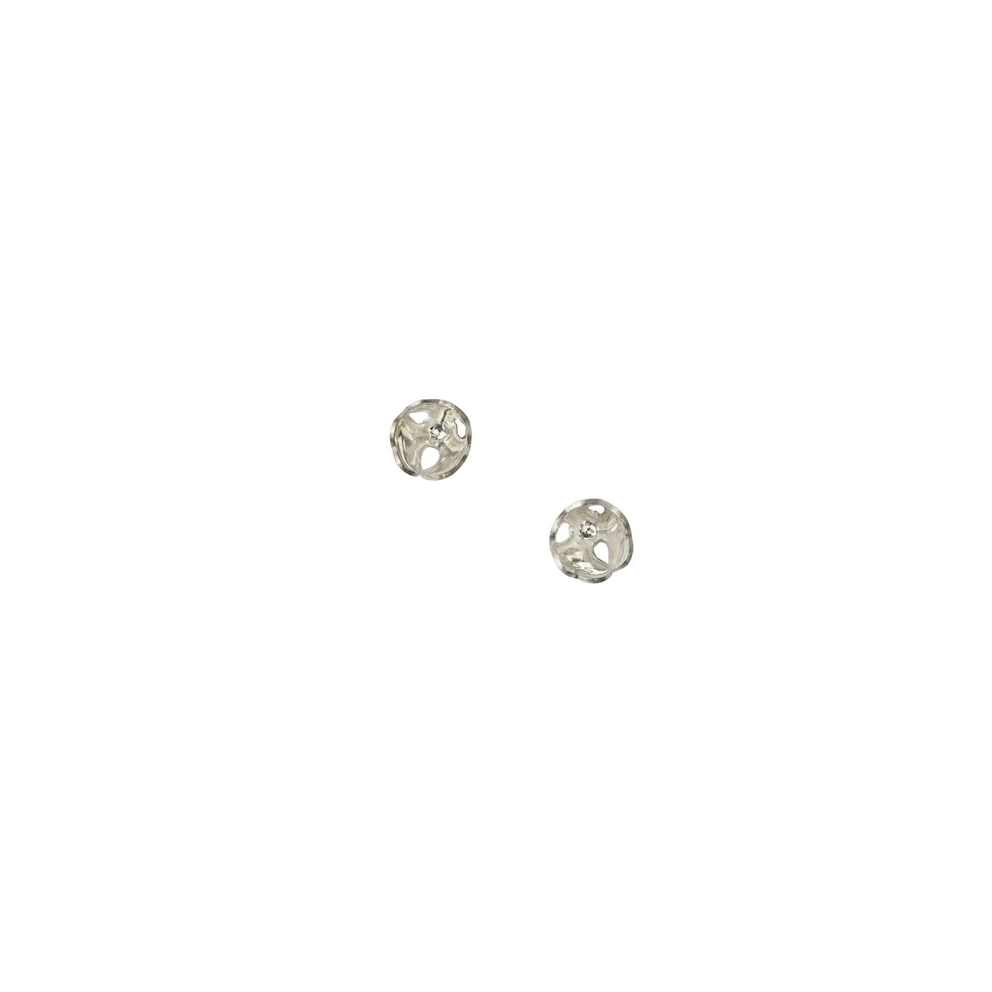 Padauk Small Studs - Silver