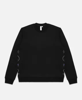 Paisley Studded Sweatshirt (Black)